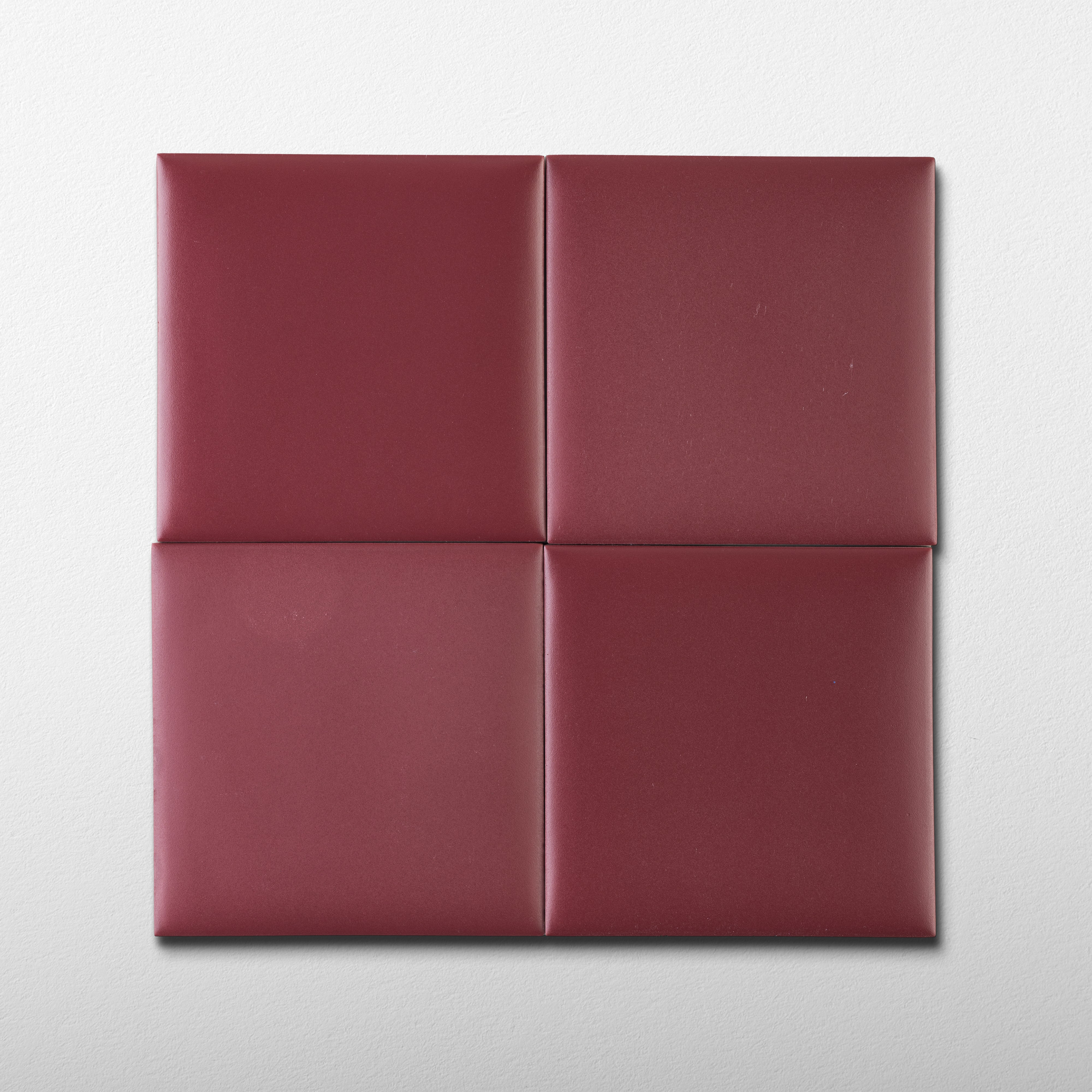 Bonbon 4.5x4.5 Cranberry Matte Porcelain Tile