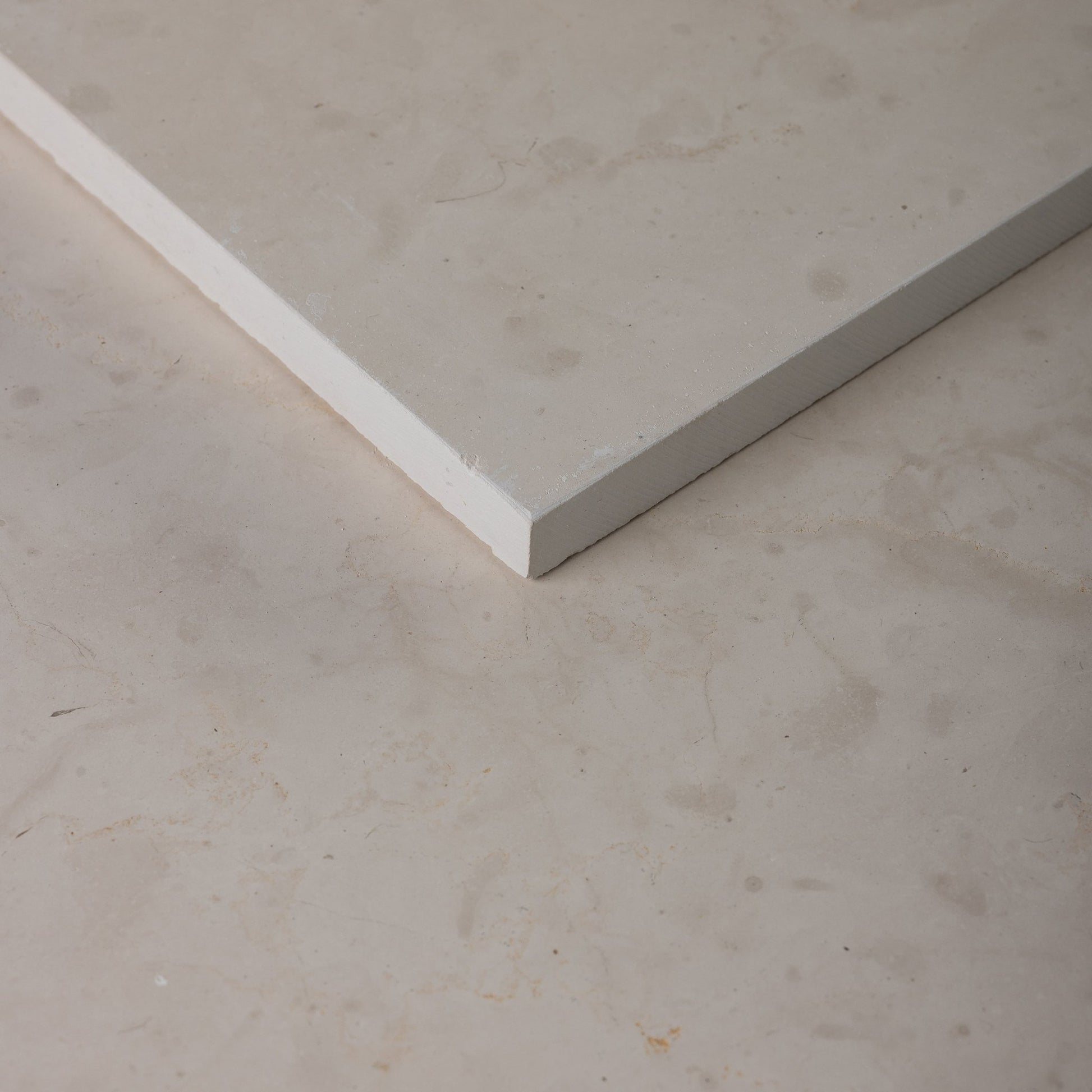 Amadora Beige Limestone 16x16 Silk Matte Tile - Cemento Collection