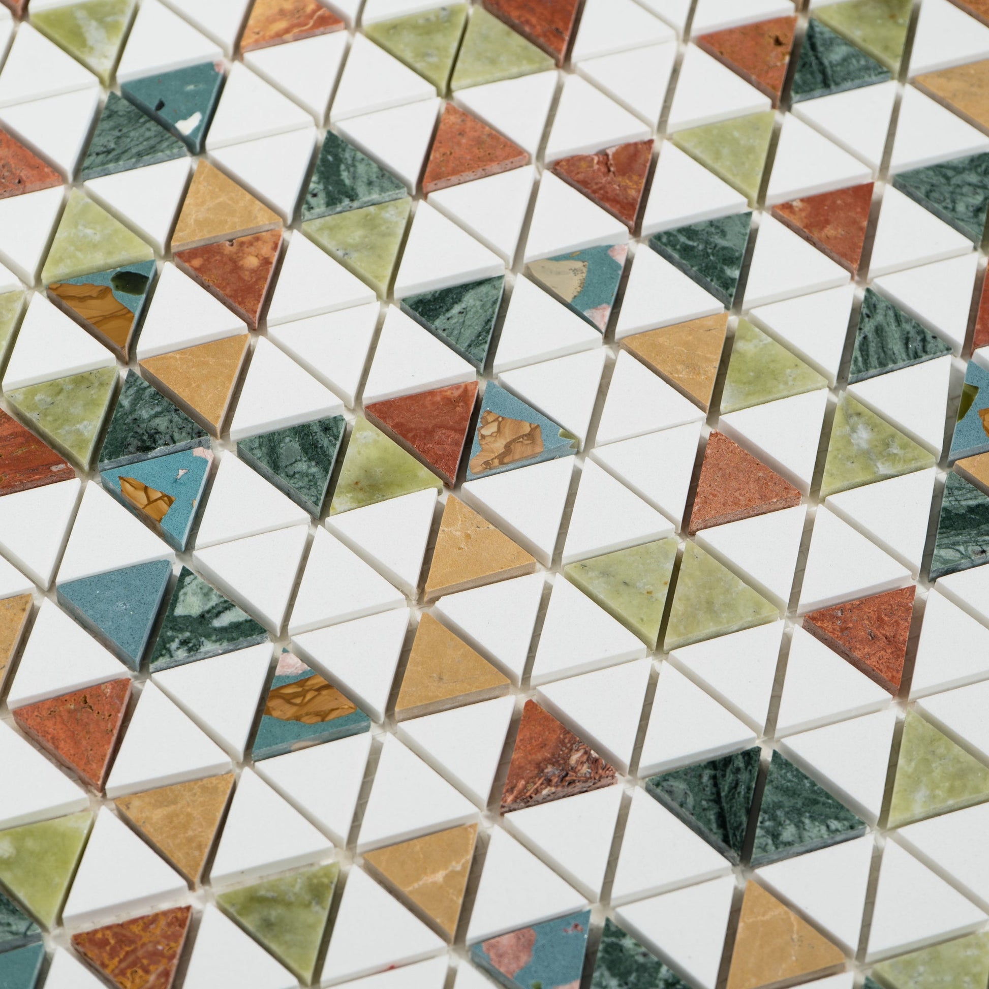 geometric Natural Stones Honed Mosaic Tiles