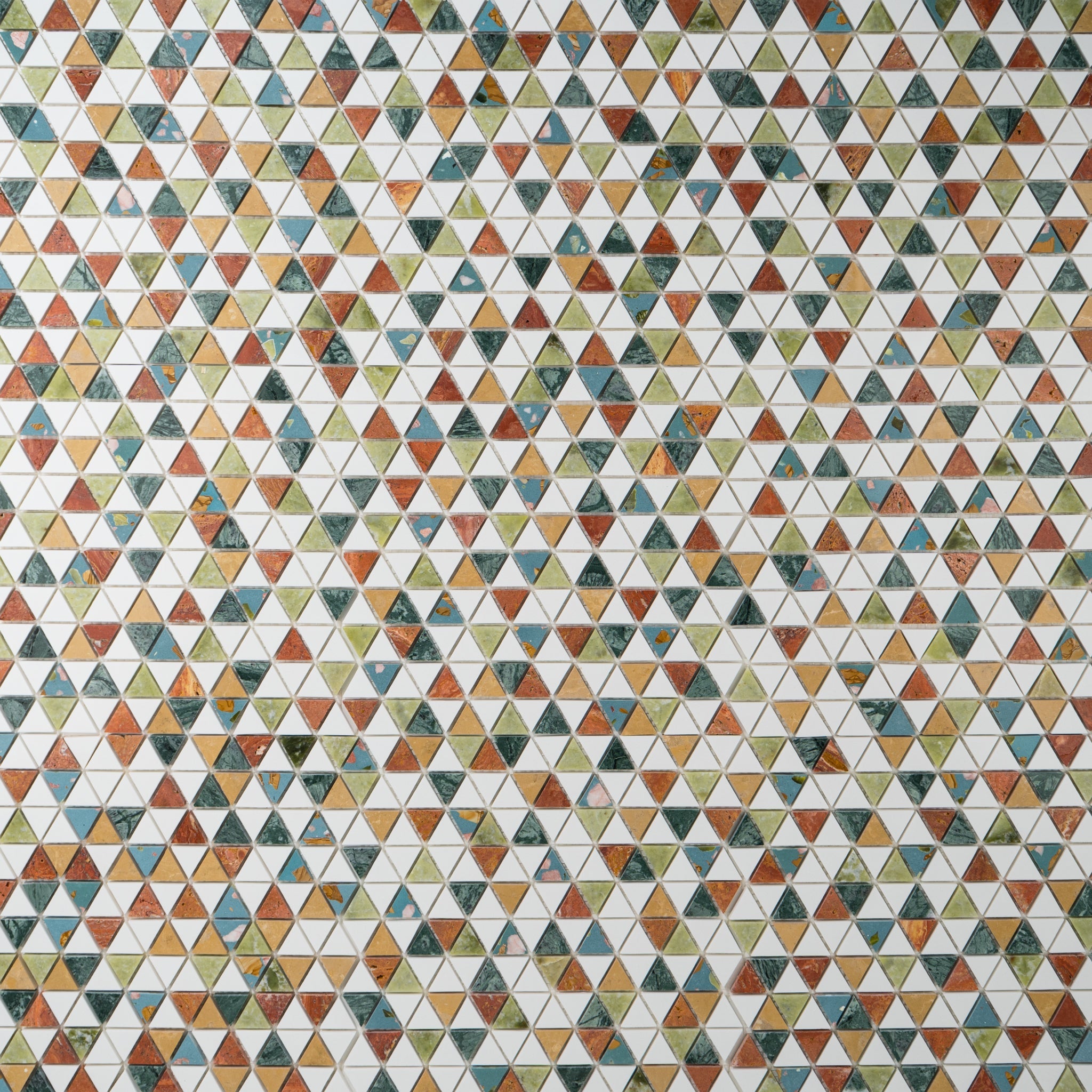 triangle Natural Stones Honed Mosaic Tiles