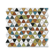 Artistic Harmony Natural Stones Honed Mosaic Tiles - Cemento Collection