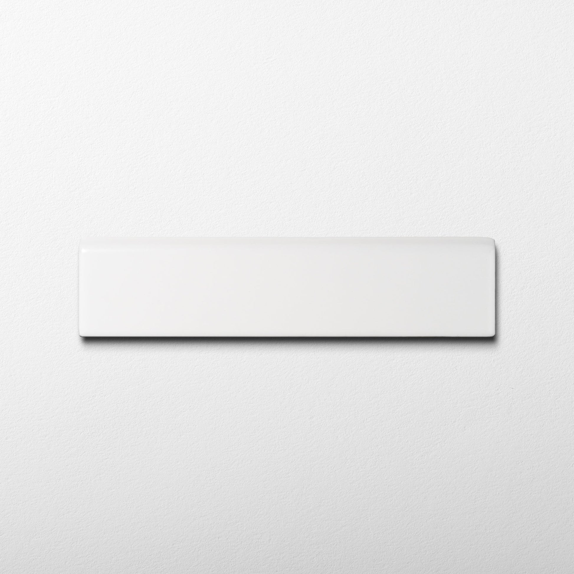 Basics Subway Pure White 2x8.5 Matte Ceramic Bullnose
