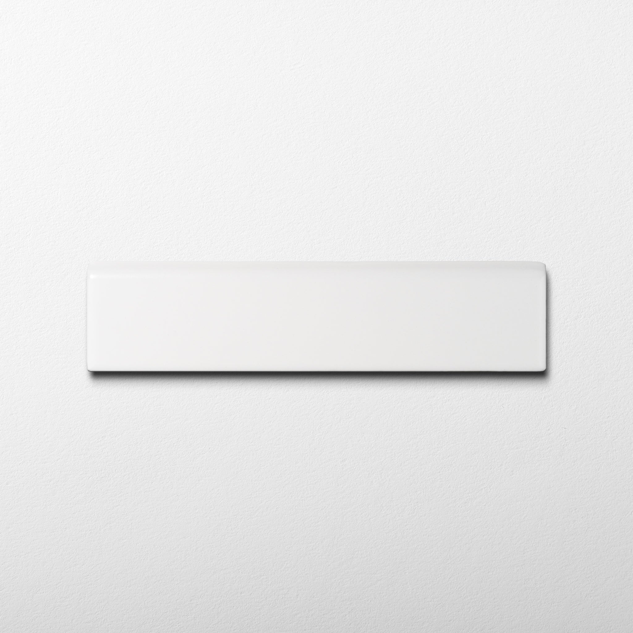 Basics Subway Pure White 2x8.5 Matte Ceramic Bullnose