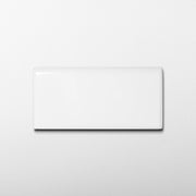 Basics Subway Pure White 3x6 Glossy Ceramic Bullnose