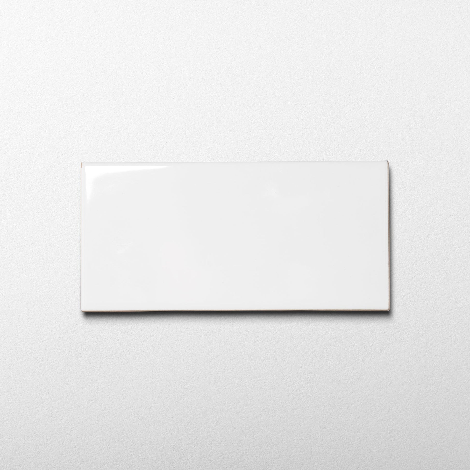 Basics Subway Pure White 3x6 Glossy Ceramic Tile