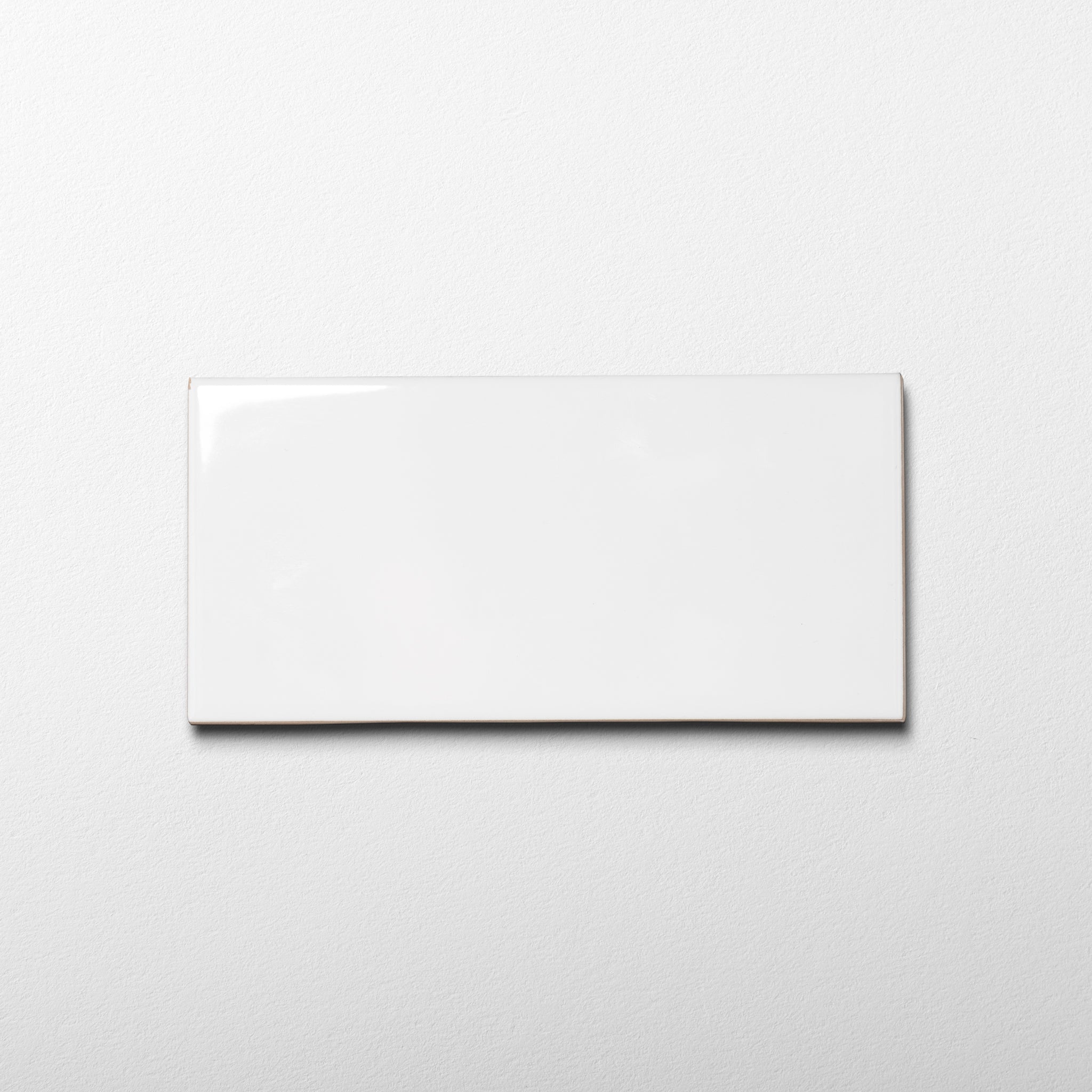 Basics Subway Pure White 3x6 Glossy Ceramic Tile