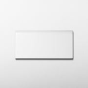 Basics Subway Pure White 3x6 Matte Ceramic Bullnose