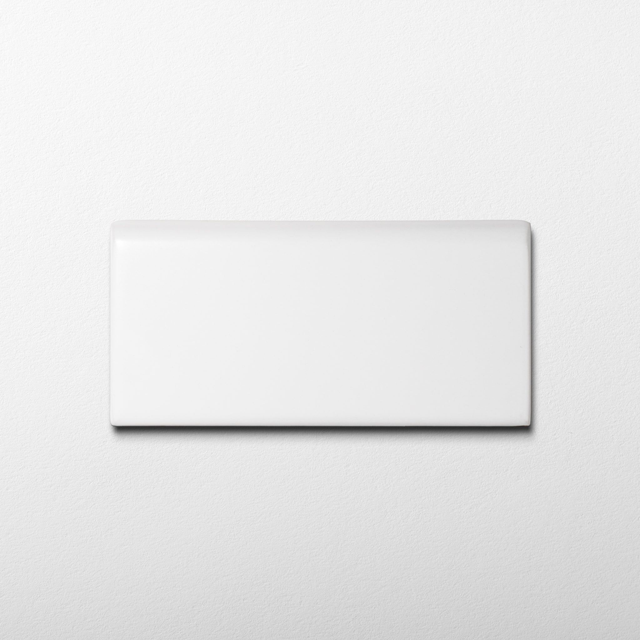 Basics Subway Pure White 3x6 Matte Ceramic Bullnose