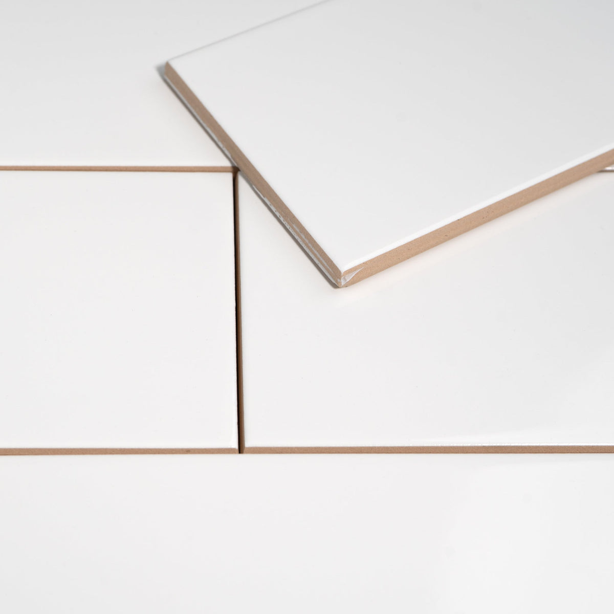 Pure White Ceramic Tile 4x8.5 Subway - Cemento Collection