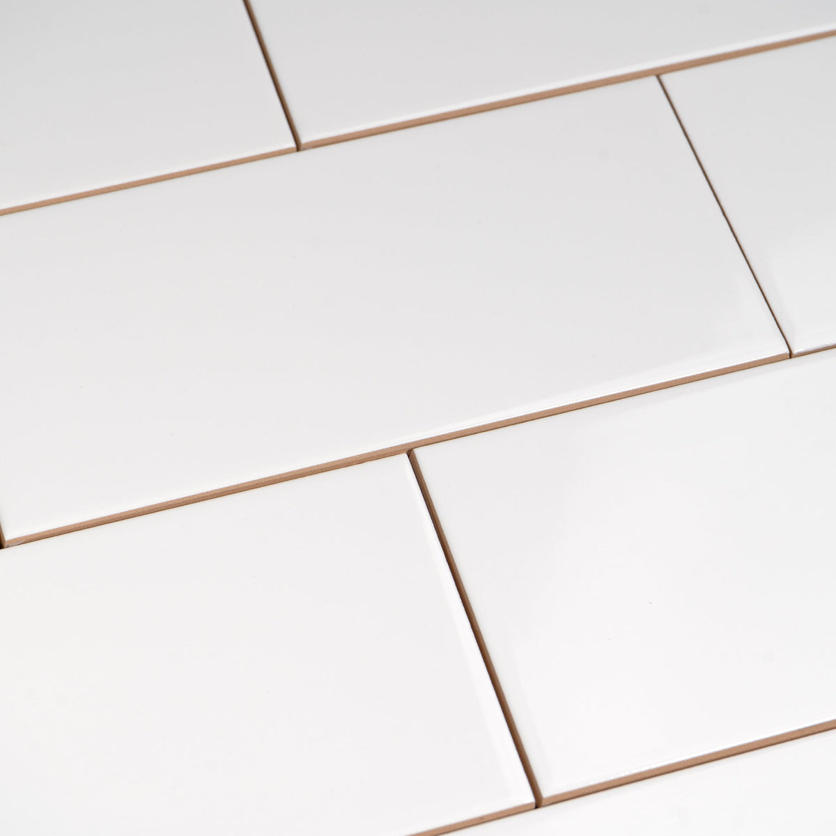 Pure White Ceramic Tile 4x8.5 Subway - Cemento Collection