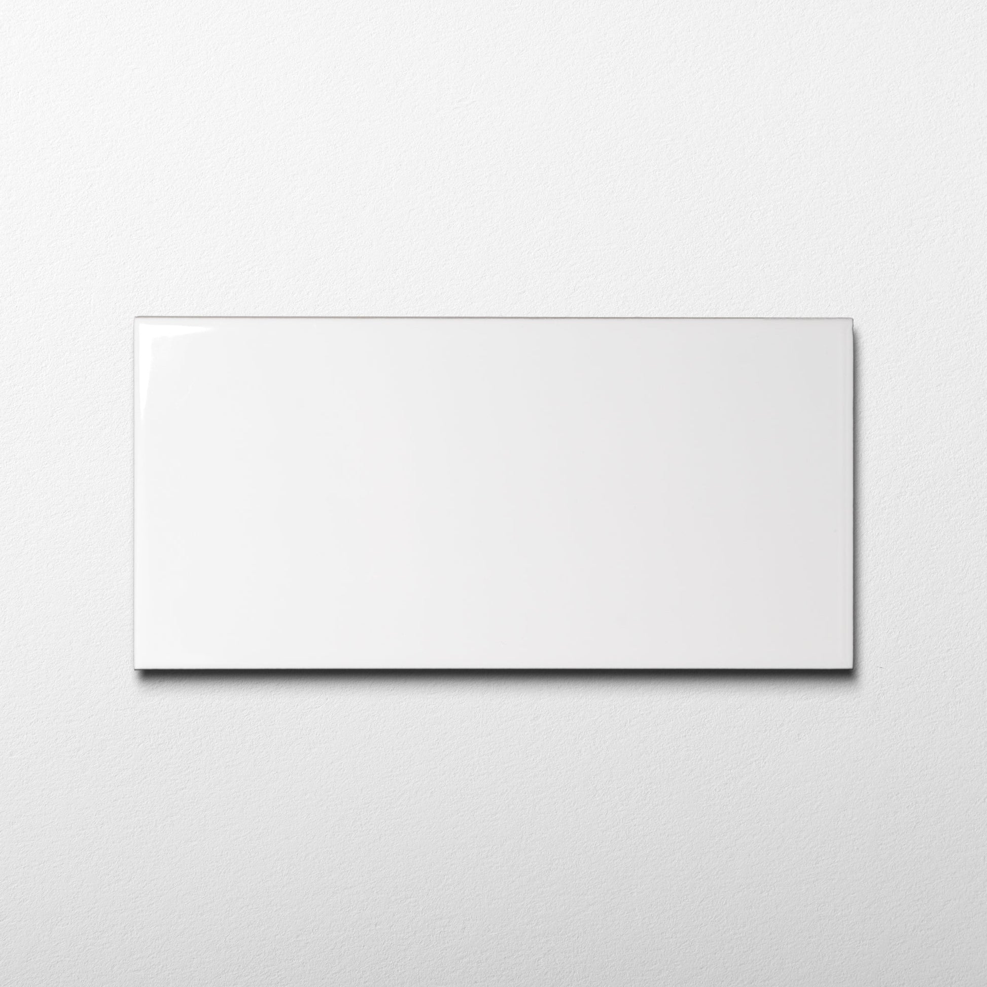 Basics Subway Pure White 4x8.5 Glossy Ceramic Tile