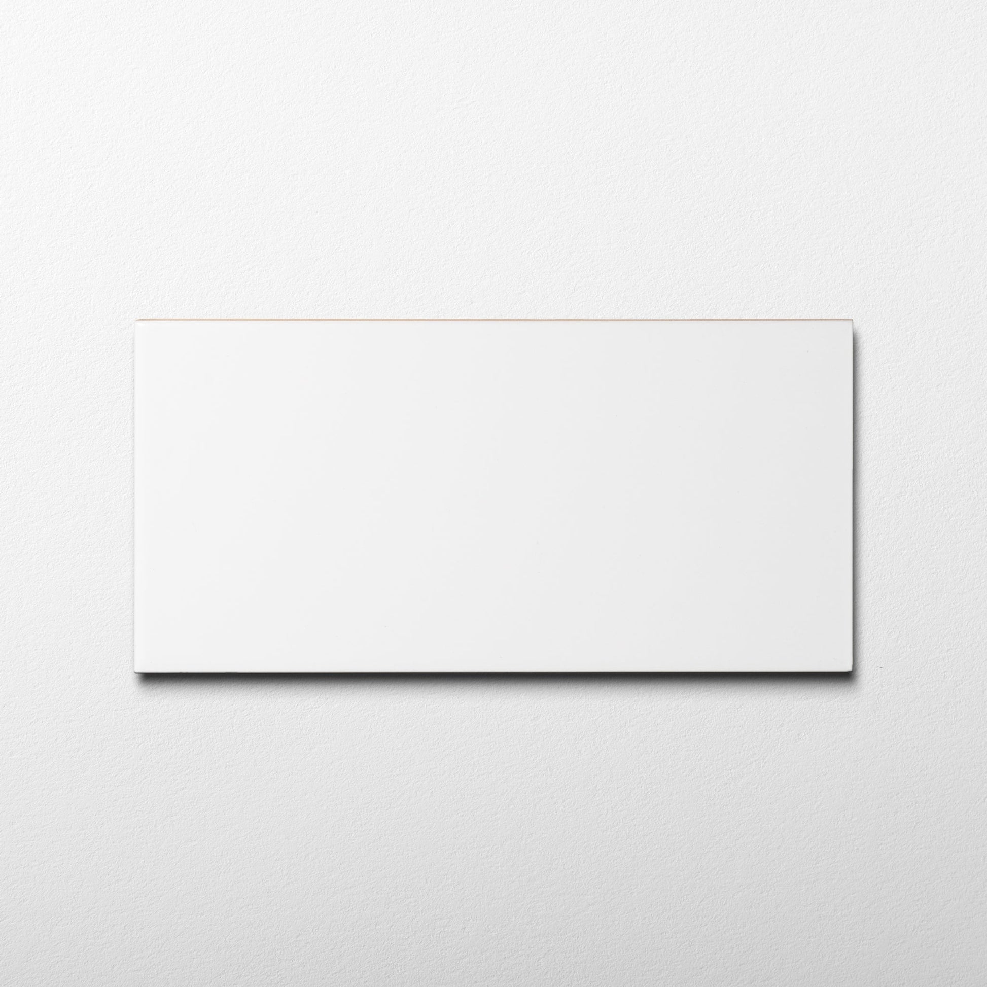 Basics Subway Pure White 4x8.5 Matte Ceramic Tile