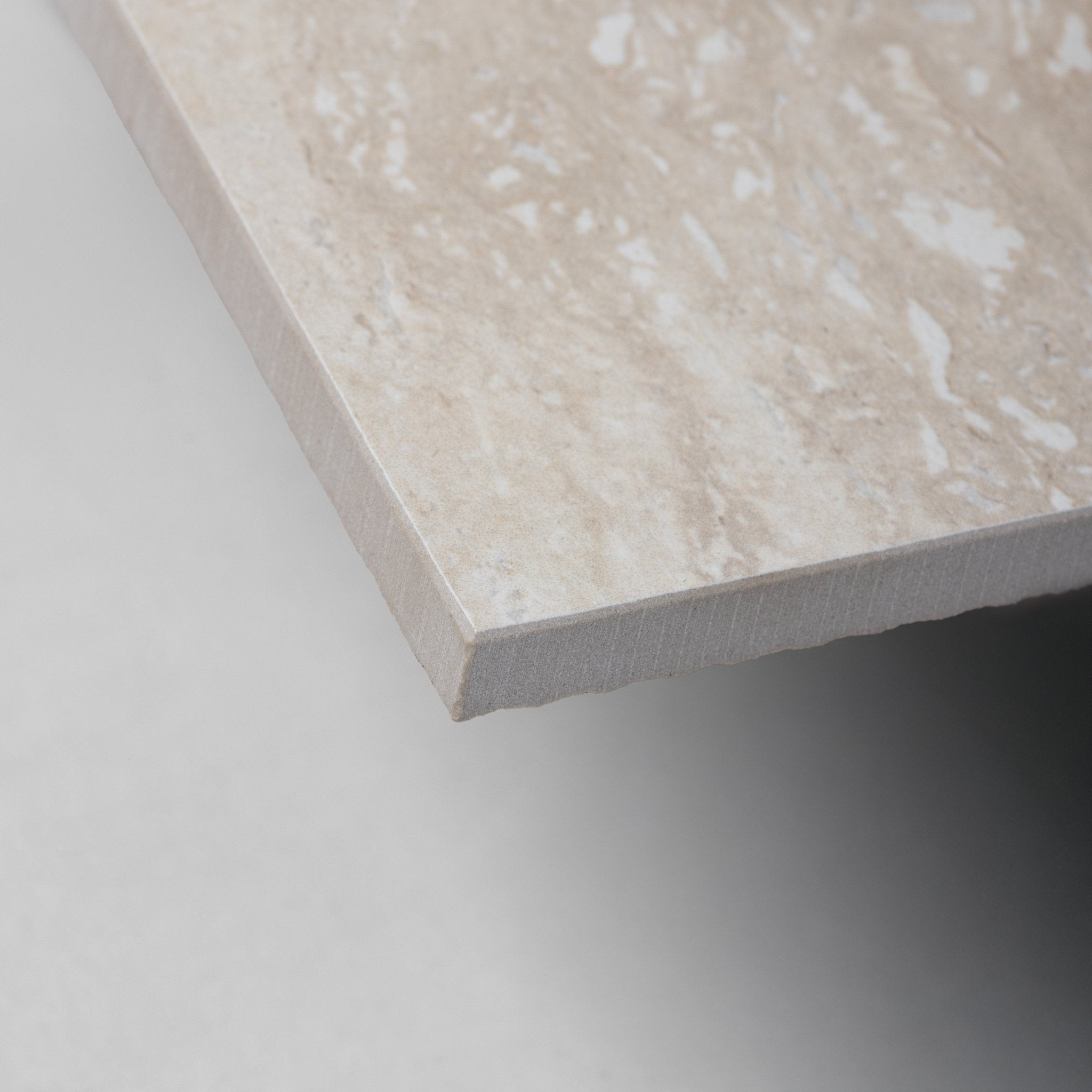 Beige Travertine 24x48 Vein Cut Porcelain Tile - Cemento Collection
