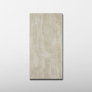 Beige Travertine 24x48 Vein Cut Porcelain Tile - Cemento Collection