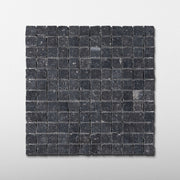 Belgian Bluestone 1x1 Patina Marble Mosaic Tile - Cemento Collection