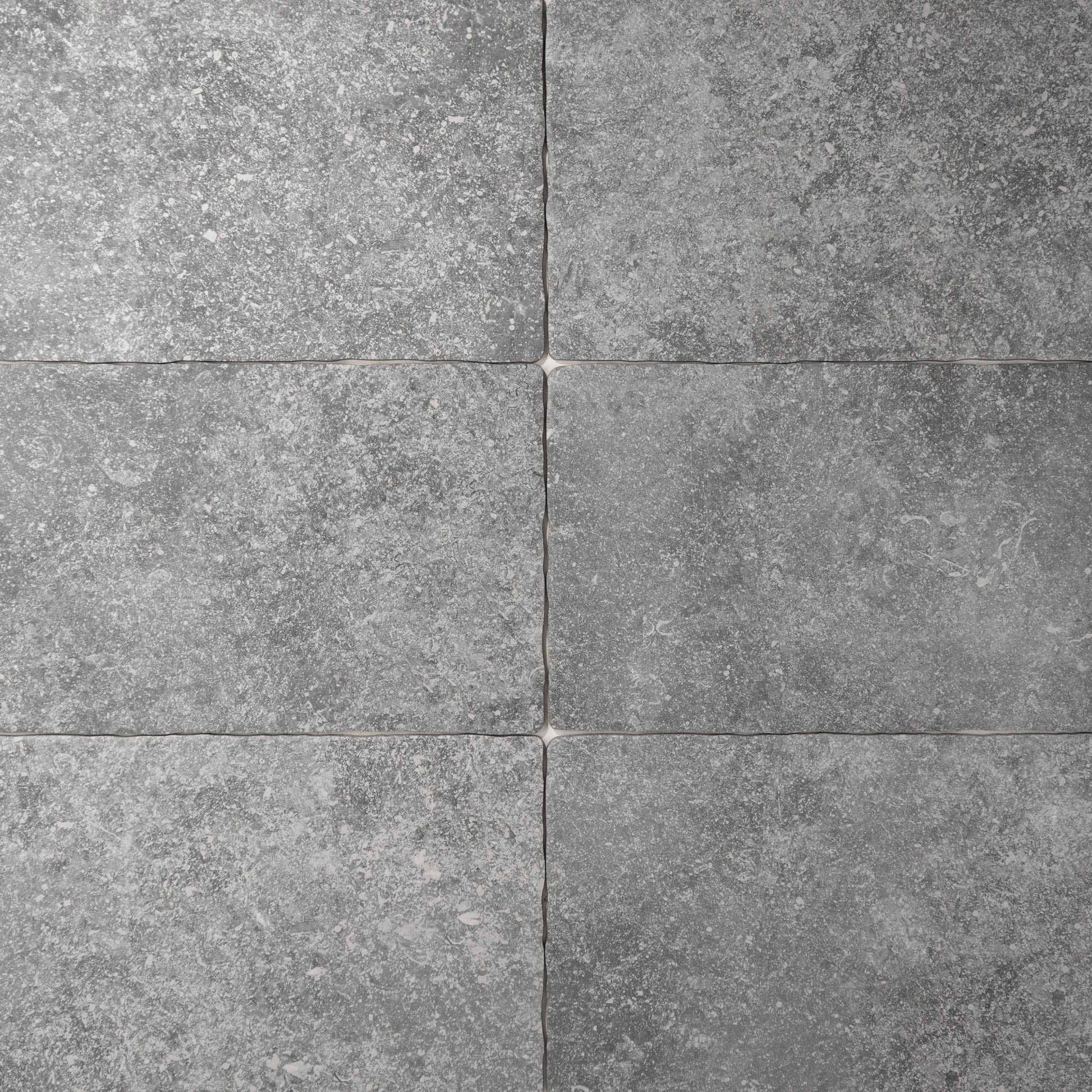 Belgian Bluestone Grey Tumbled Grip Porcelain Tile 12x20 | Cemento Collection