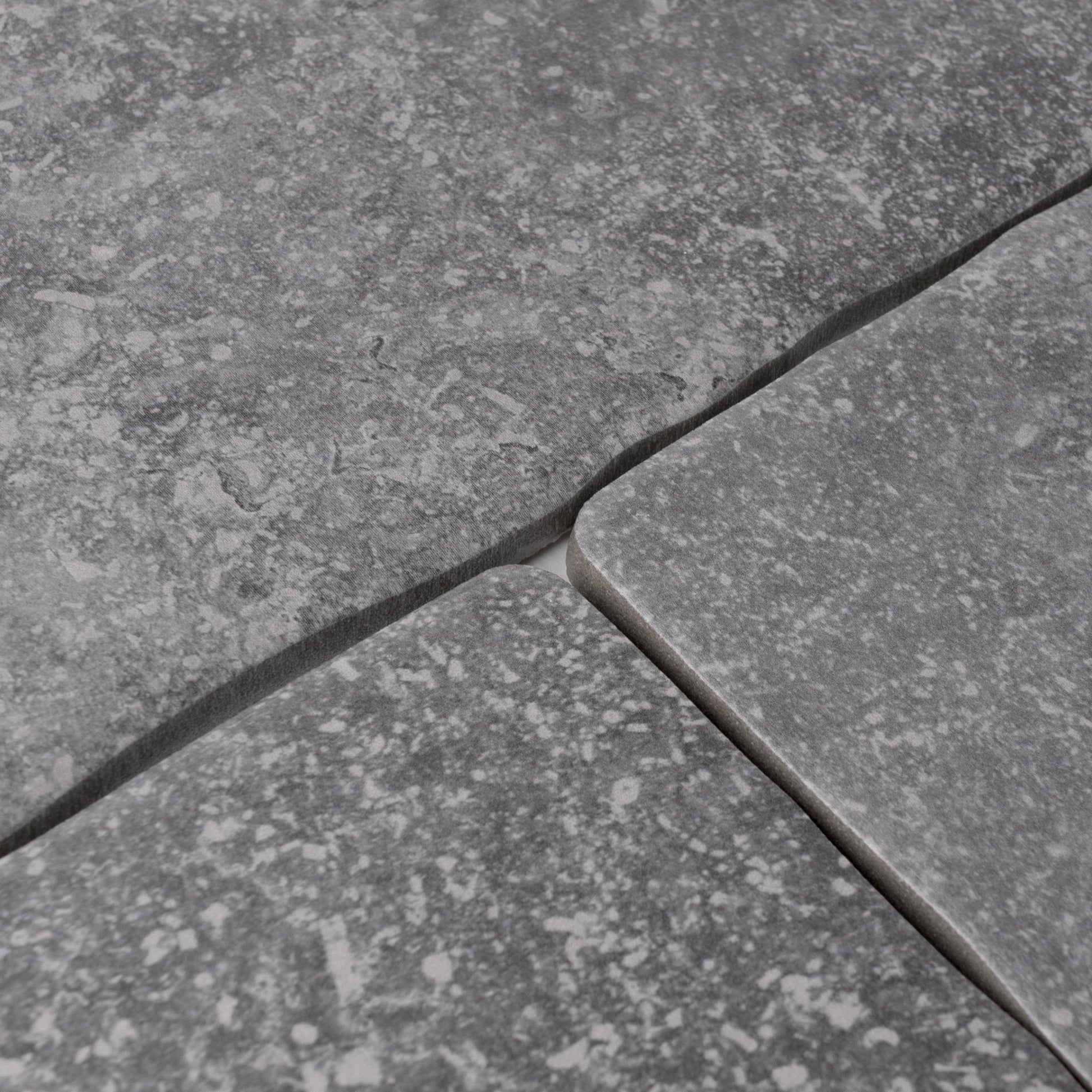 Belgian Bluestone Grey Tumbled Porcelain Tile 12x12 - Cemento Collection