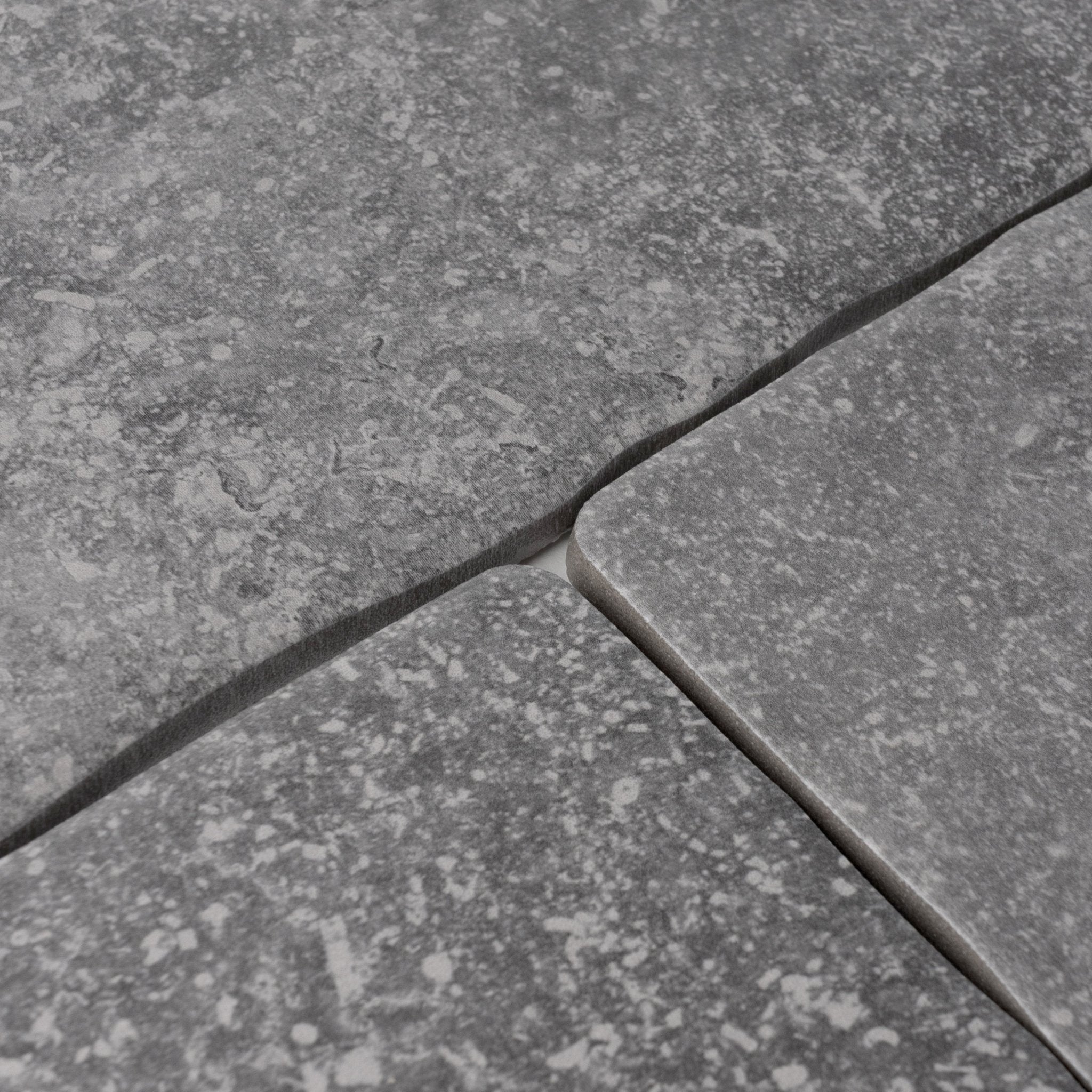 Belgian Bluestone Grey Tumbled Porcelain Tile 12x12 - Cemento Collection