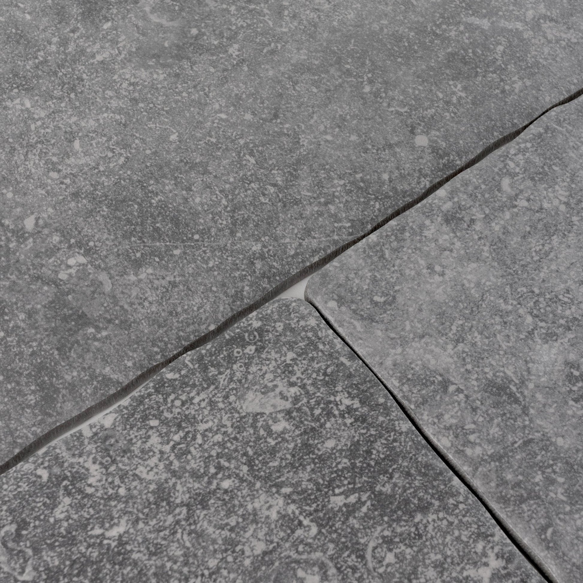 Belgian Bluestone Grey Tumbled Porcelain Tile 12x20 - Cemento Collection