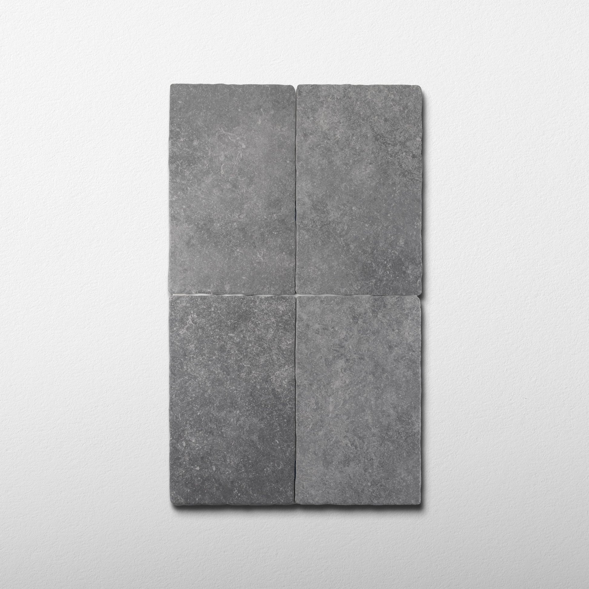 Belgian Bluestone Grey Tumbled Porcelain Tile 12x20 - Cemento Collection