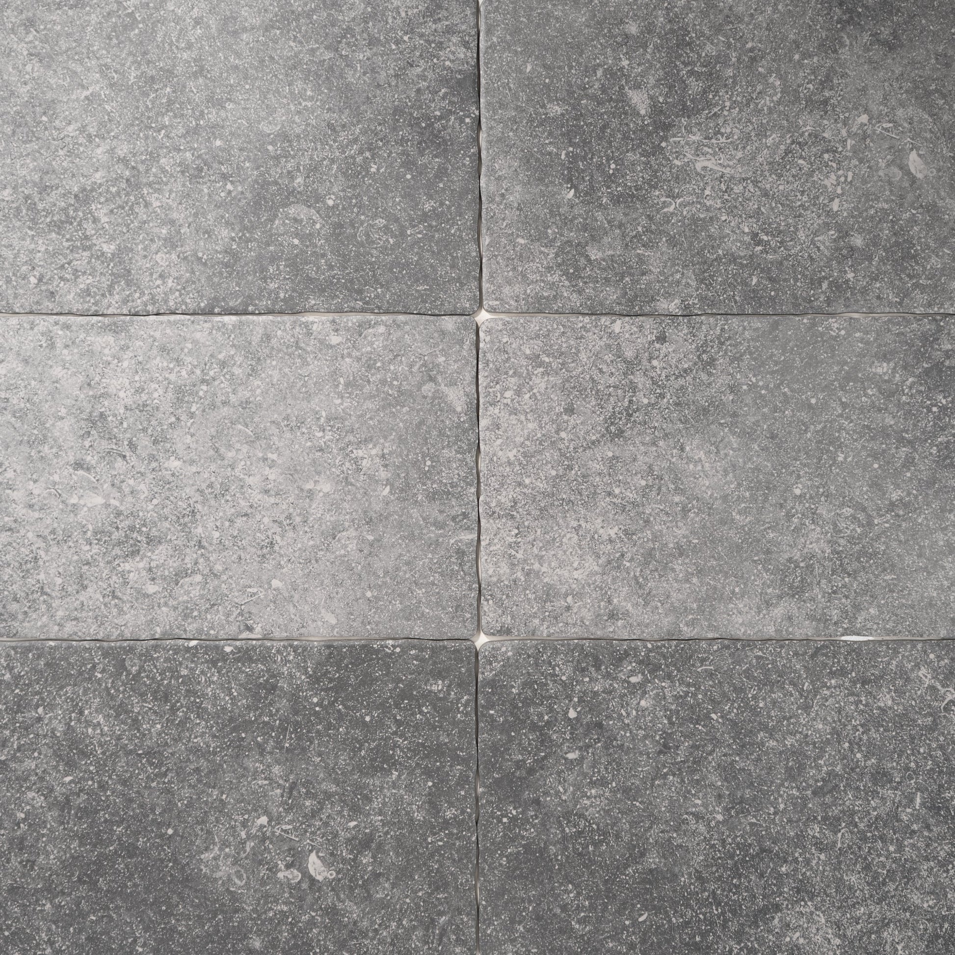 Belgian Bluestone Grey Tumbled Porcelain Tile 12x20 | Cemento Collection