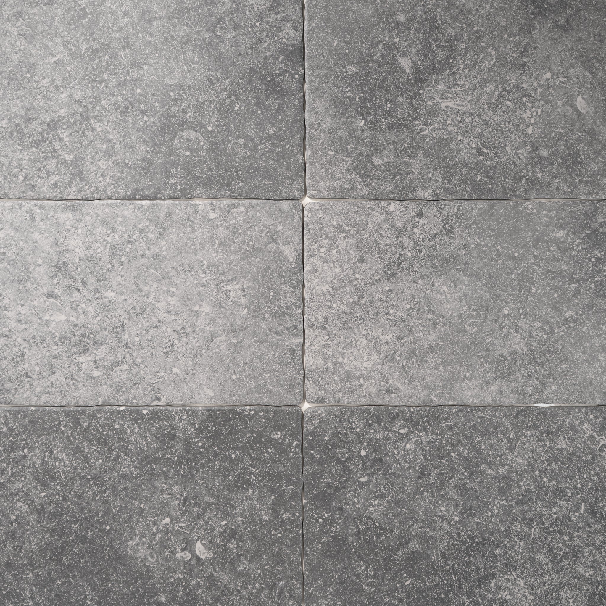 Belgian Bluestone Grey Tumbled Porcelain Tile 12x20 | Cemento Collection