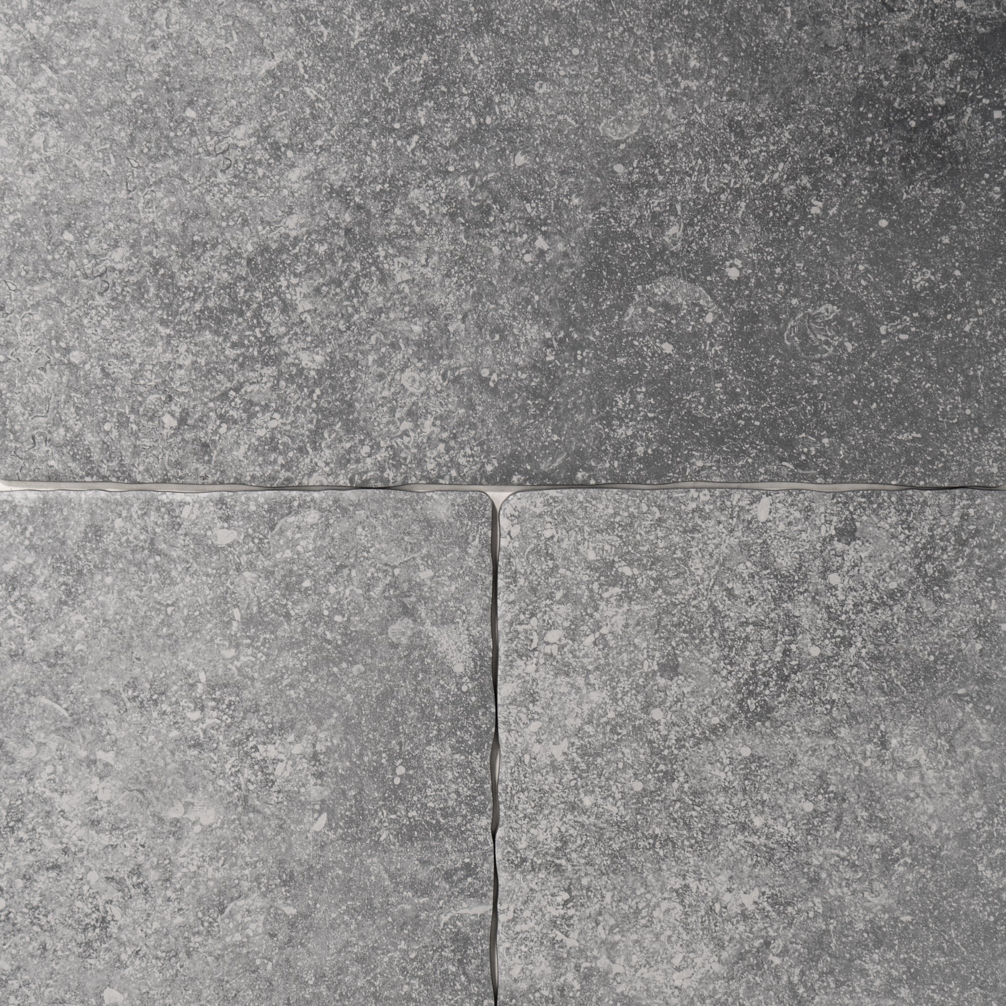 Belgian Bluestone Grey Tumbled Porcelain Tile 12x20 | Cemento Collection