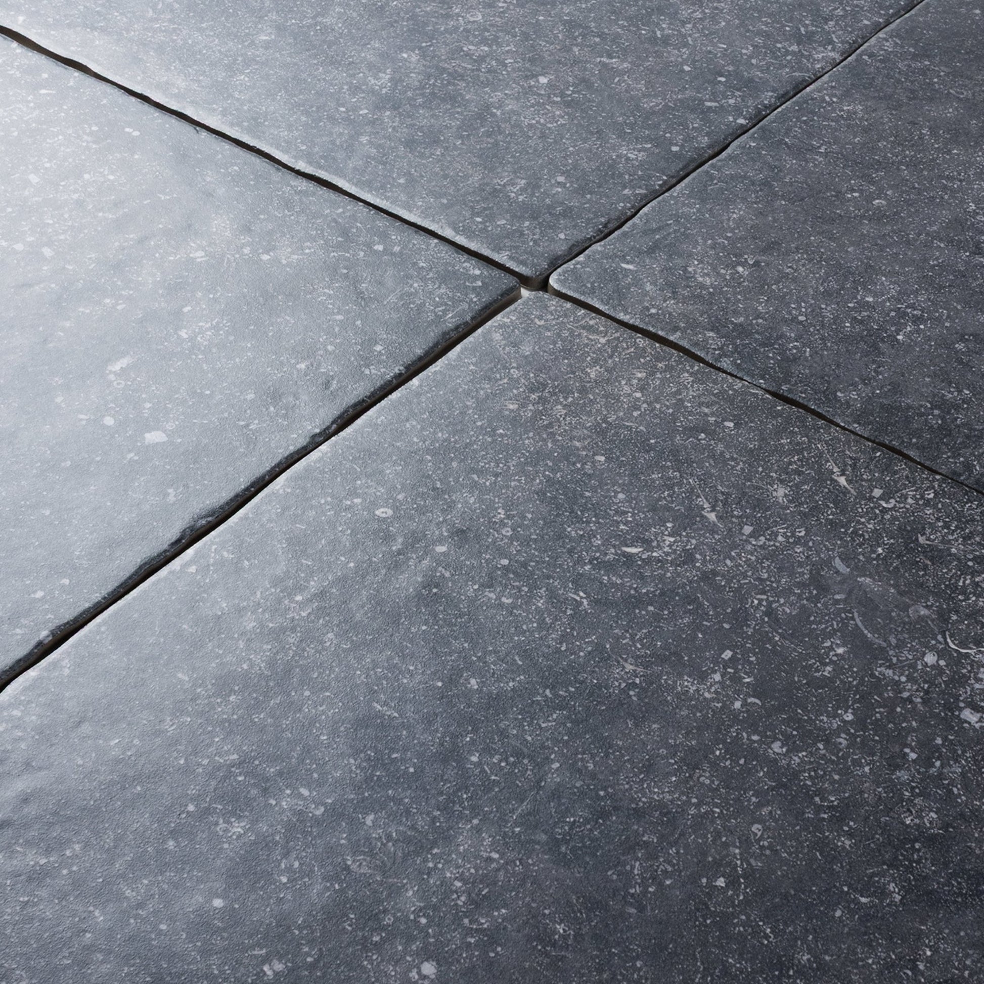 Belgian Bluestone Tumbled Naturalle Porcelain Tile 20x20 - Cemento Collection