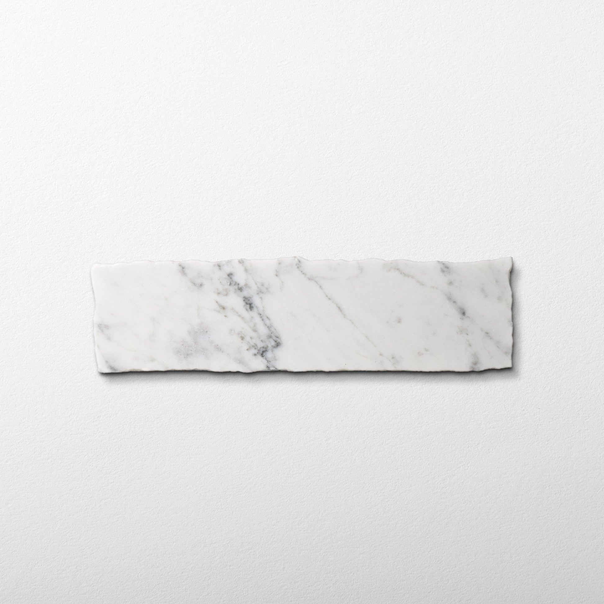 Bianco Carrara Marble 2x8 Patina Tile - Cemento Collection
