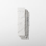 Bianco Carrara Marble 2x8 Patina Tile - Cemento Collection