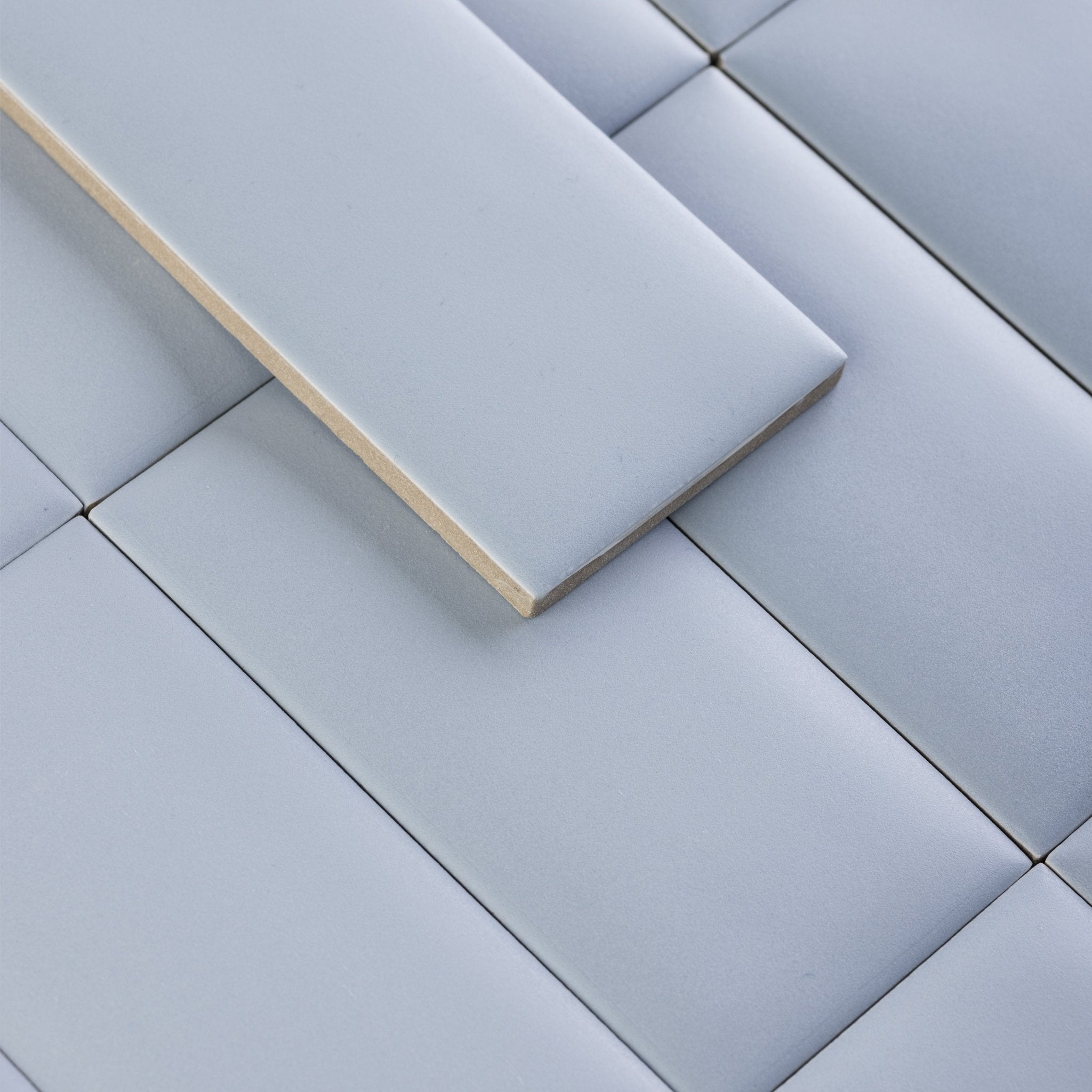 Bonbon 2.25x4.5 Blue Moon Ice Cream Matte Porcelain Tile - Cemento Collection