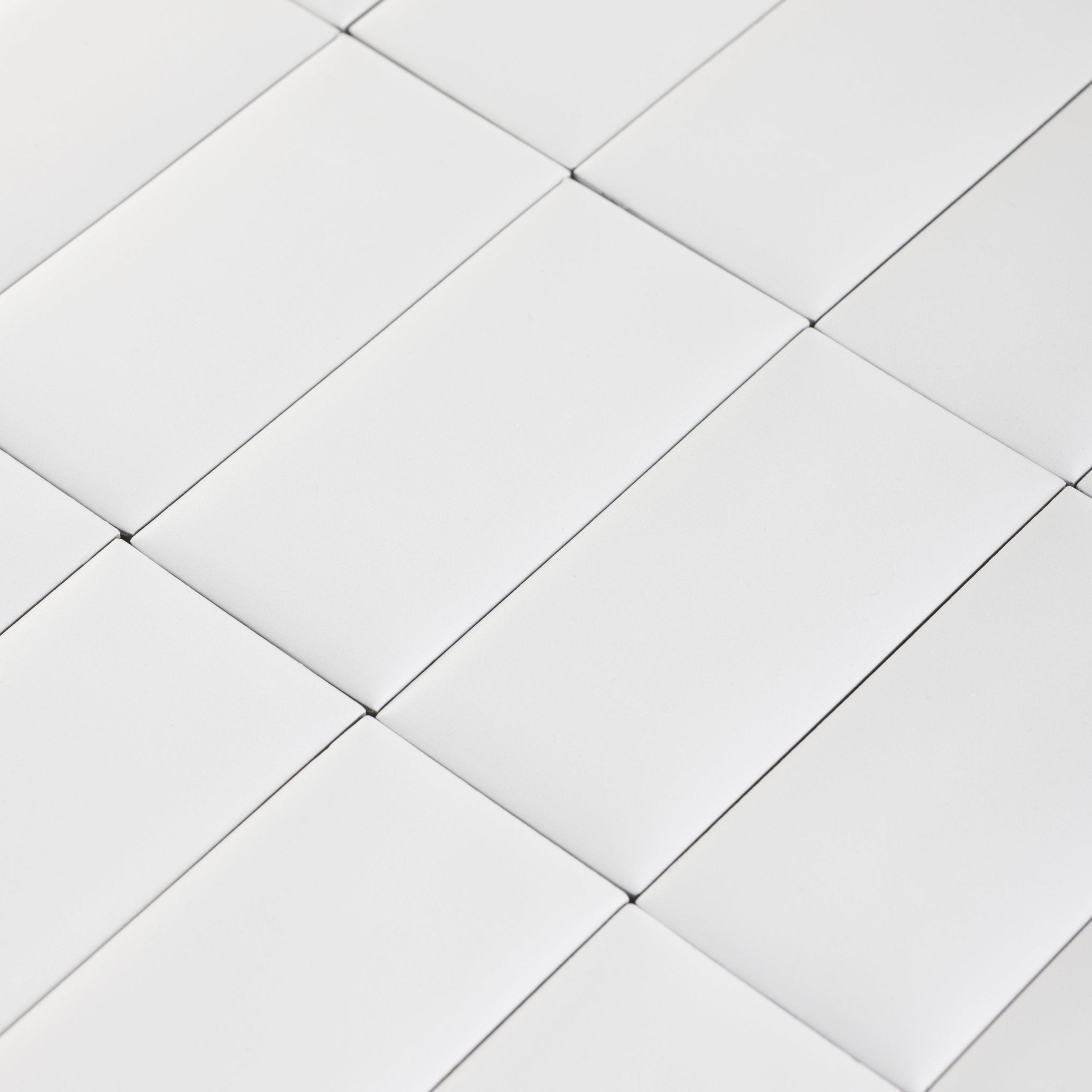 Bonbon 2.25x4.5 Coconut Matte Porcelain Tile - Cemento Collection
