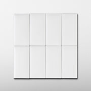Bonbon 2.25x4.5 Coconut Matte Porcelain Tile - Cemento Collection