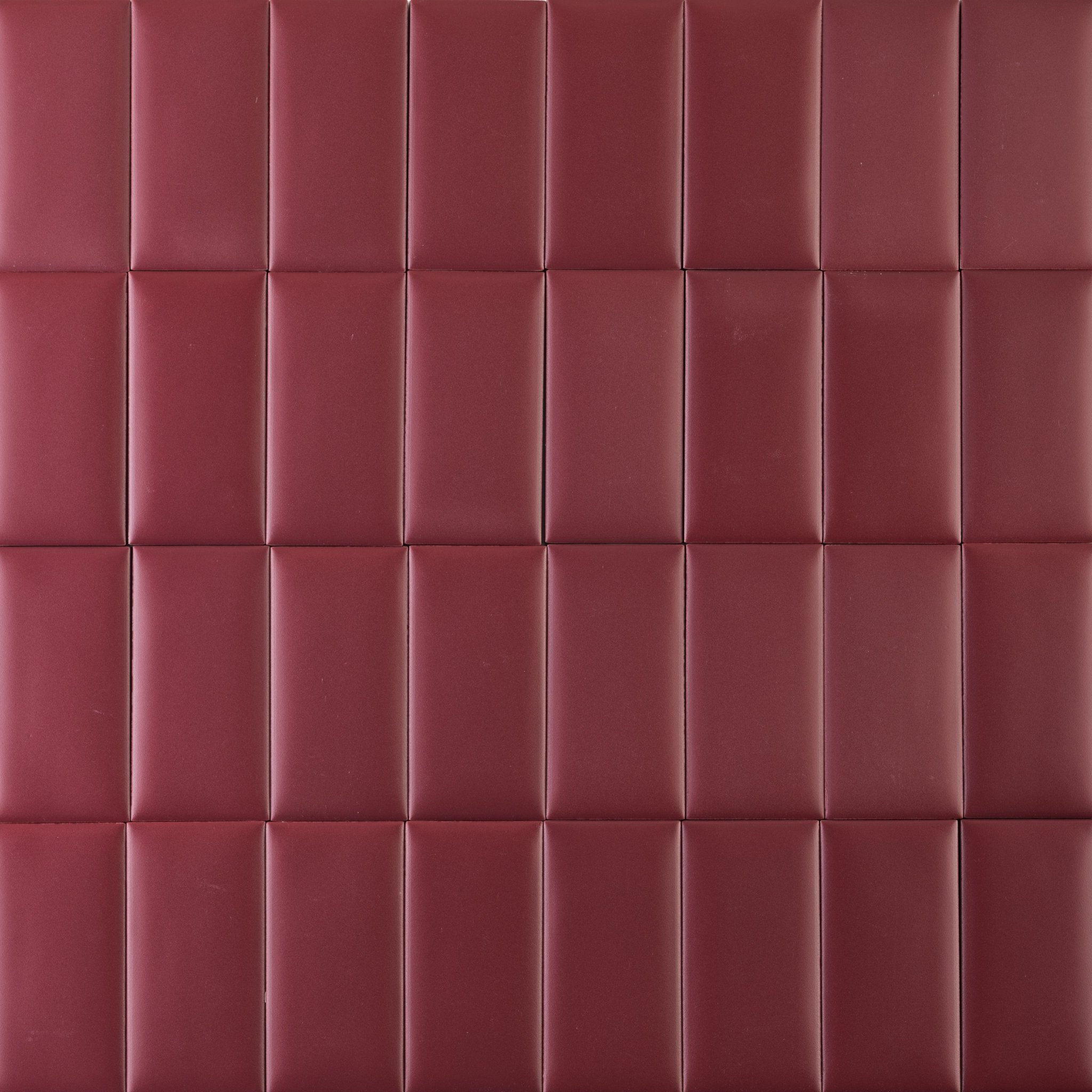 Bonbon 2.25x4.5 Cranberry Matte Porcelain Tile - Cemento Collection
