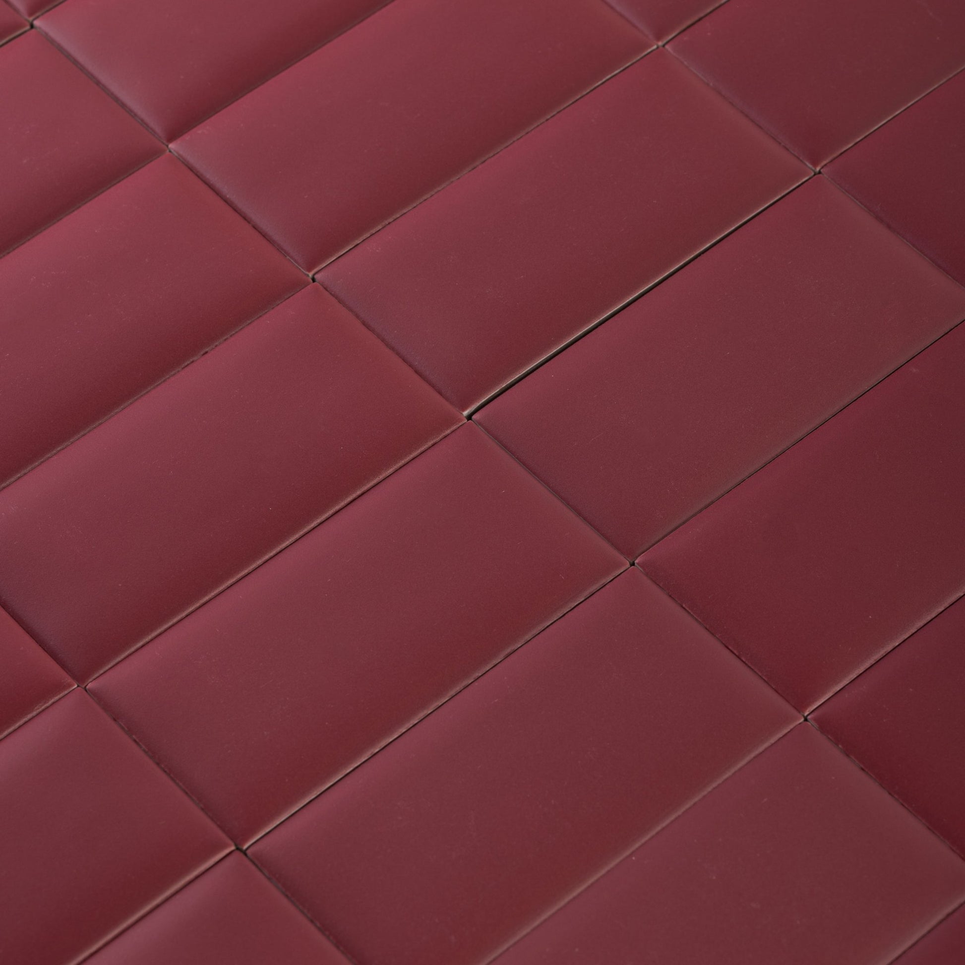 Bonbon 2.25x4.5 Cranberry Matte Porcelain Tile - Cemento Collection