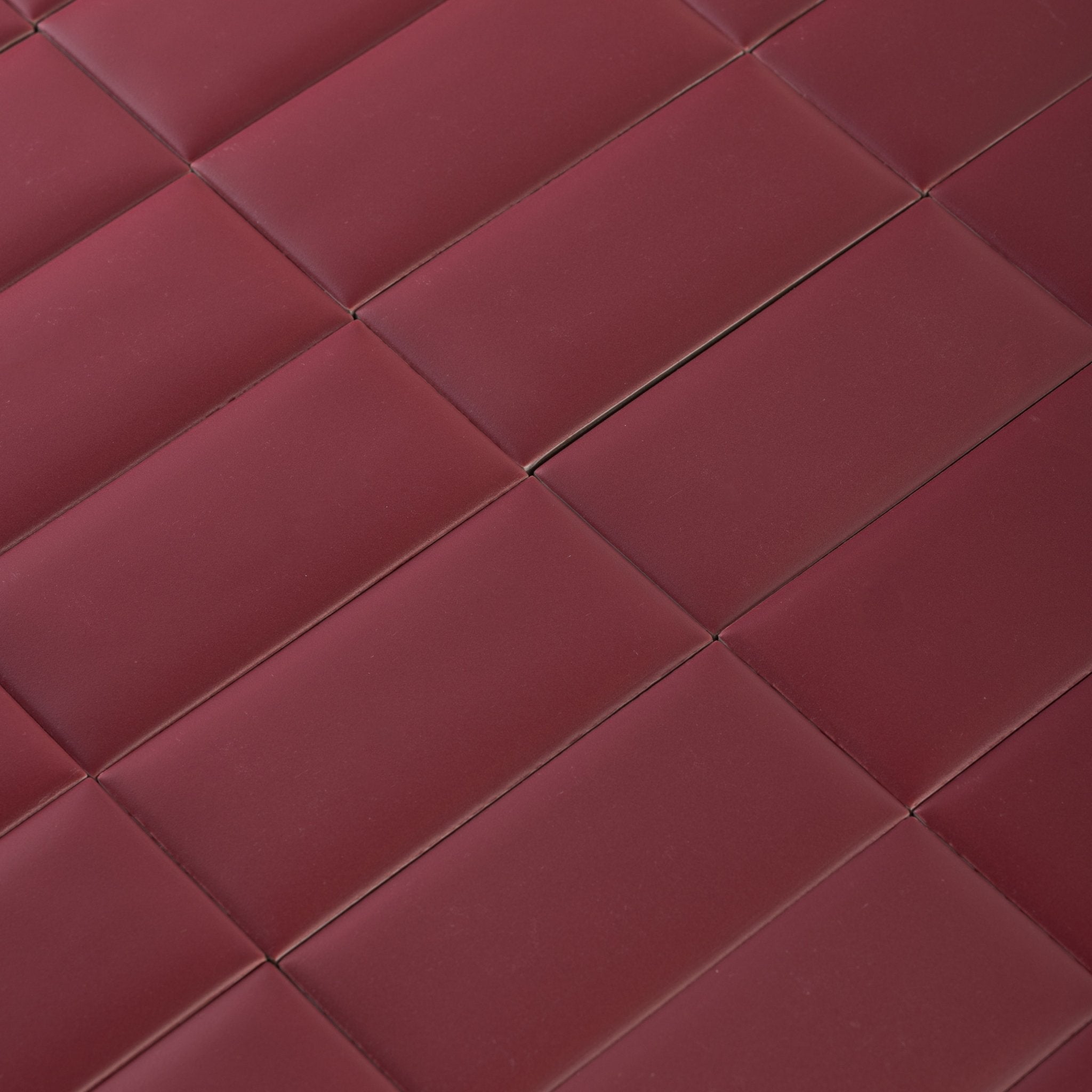 Bonbon 2.25x4.5 Cranberry Matte Porcelain Tile - Cemento Collection