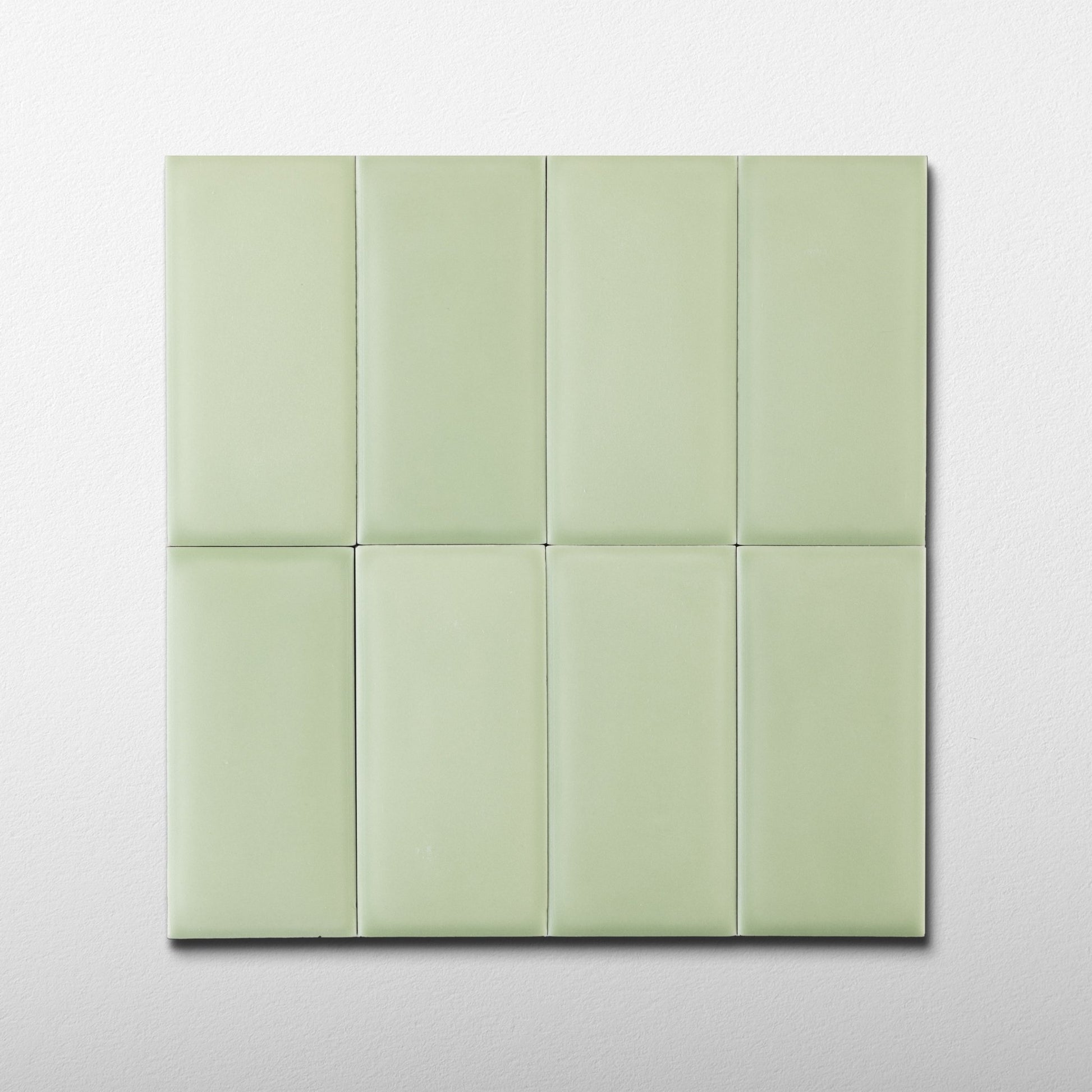 Bonbon 2.25x4.5 Lime Green Matte Porcelain Tile - Cemento Collection