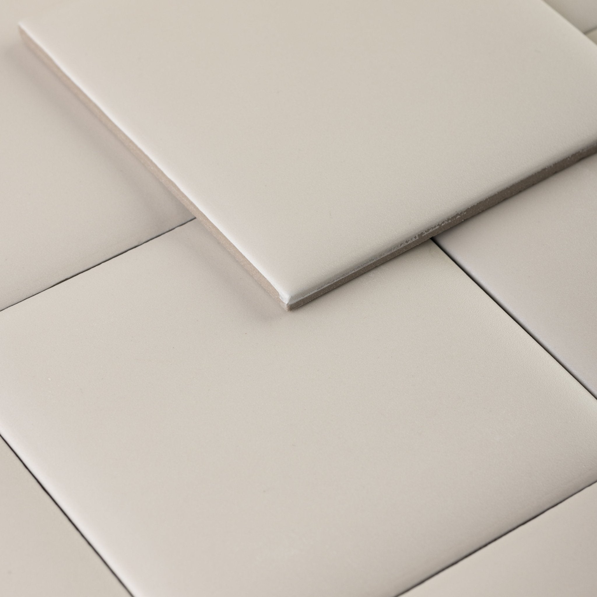 Bonbon 4.5x4.5 Banana Shake Matte Porcelain Tile - Cemento Collection