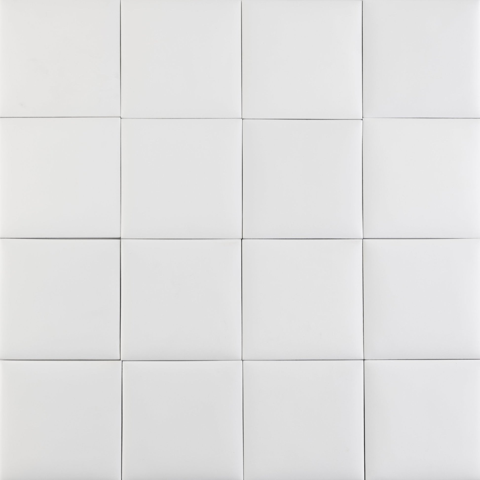 Bonbon 4.5x4.5 Coconut Matte Porcelain Tile - Cemento Collection