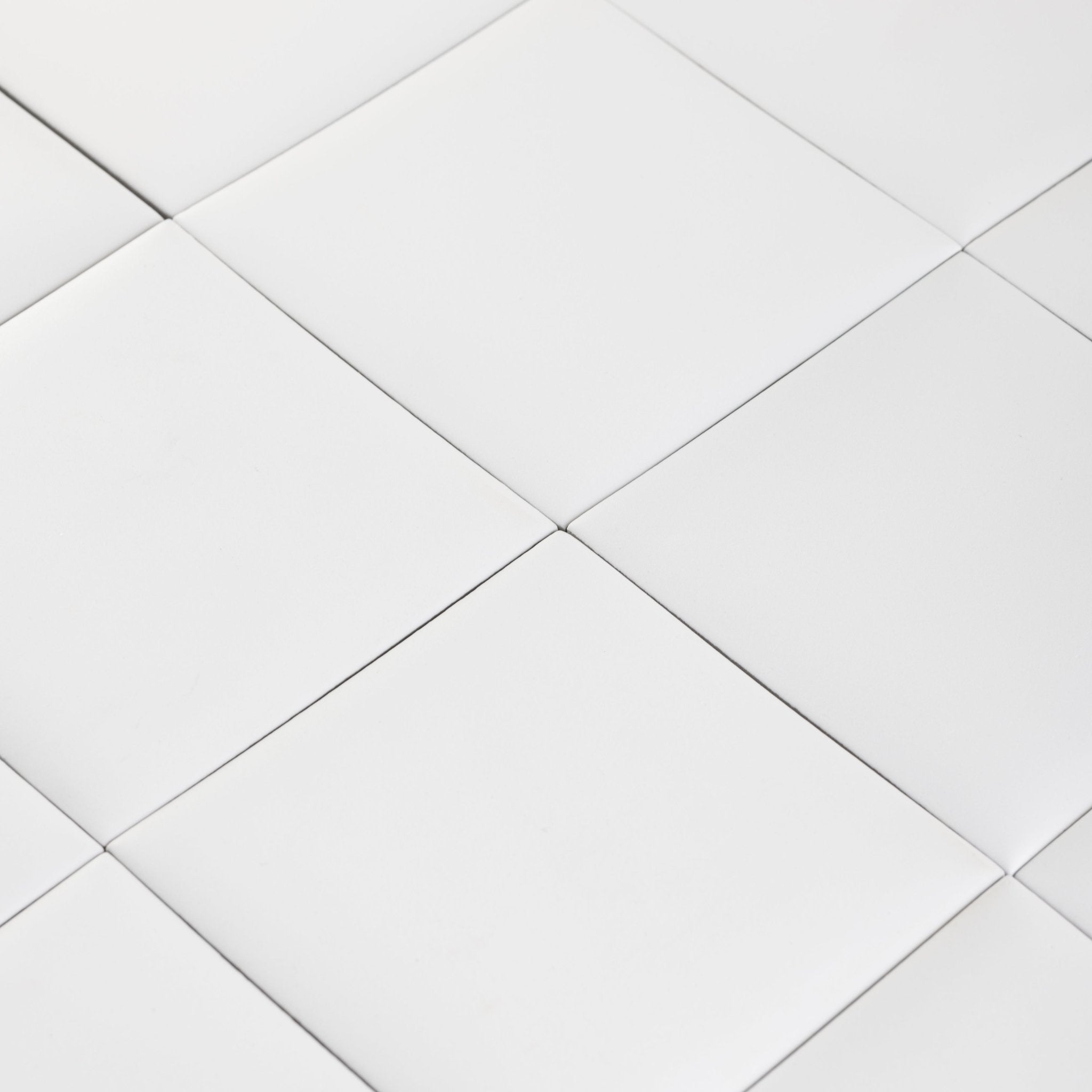 Bonbon 4.5x4.5 Coconut Matte Porcelain Tile - Cemento Collection