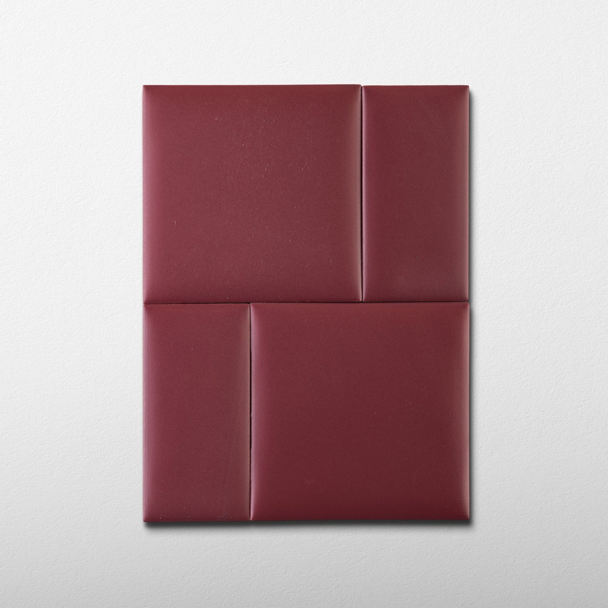 Bonbon 4.5x4.5 Cranberry Matte Porcelain Tile - Cemento Collection