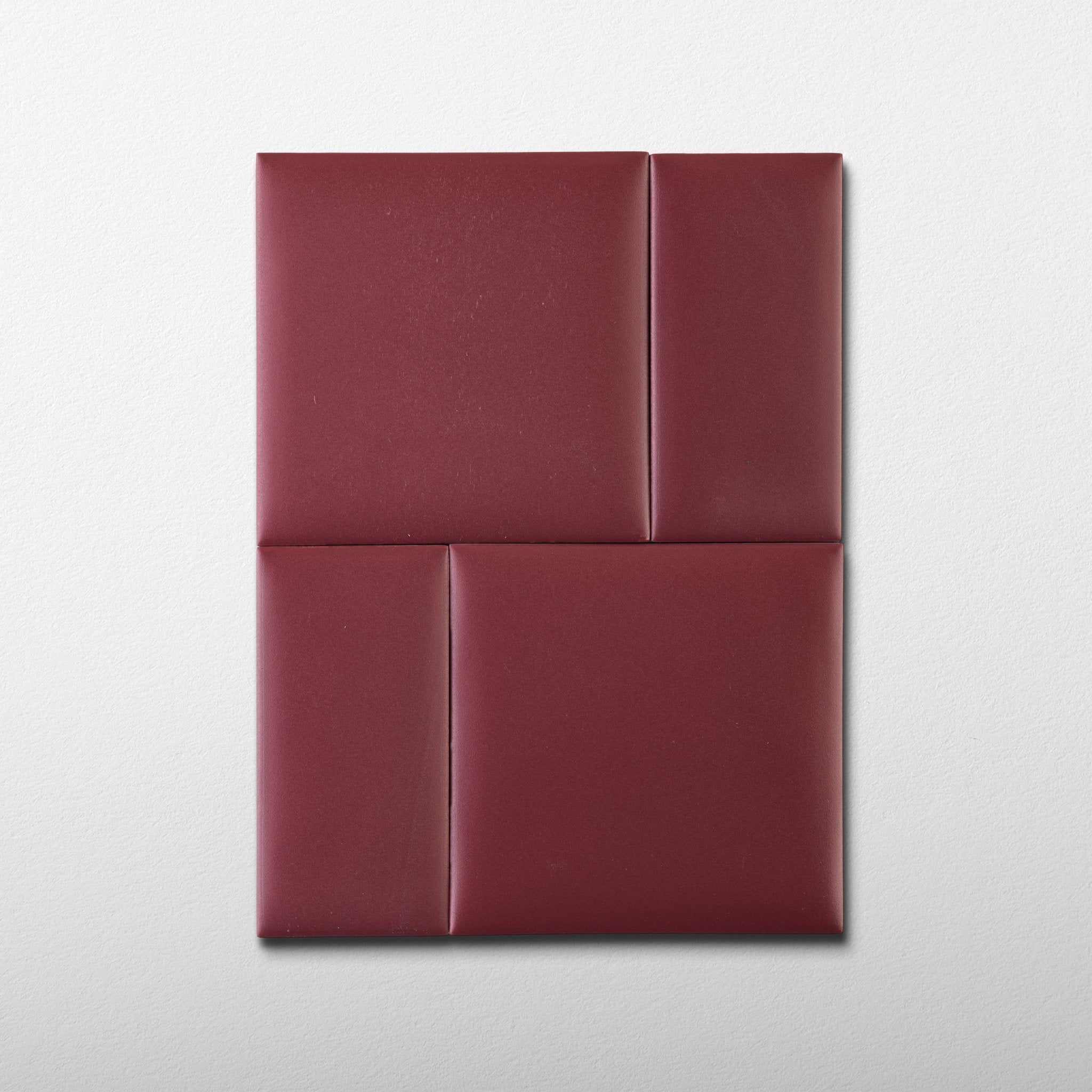 Bonbon 4.5x4.5 Cranberry Matte Porcelain Tile - Cemento Collection