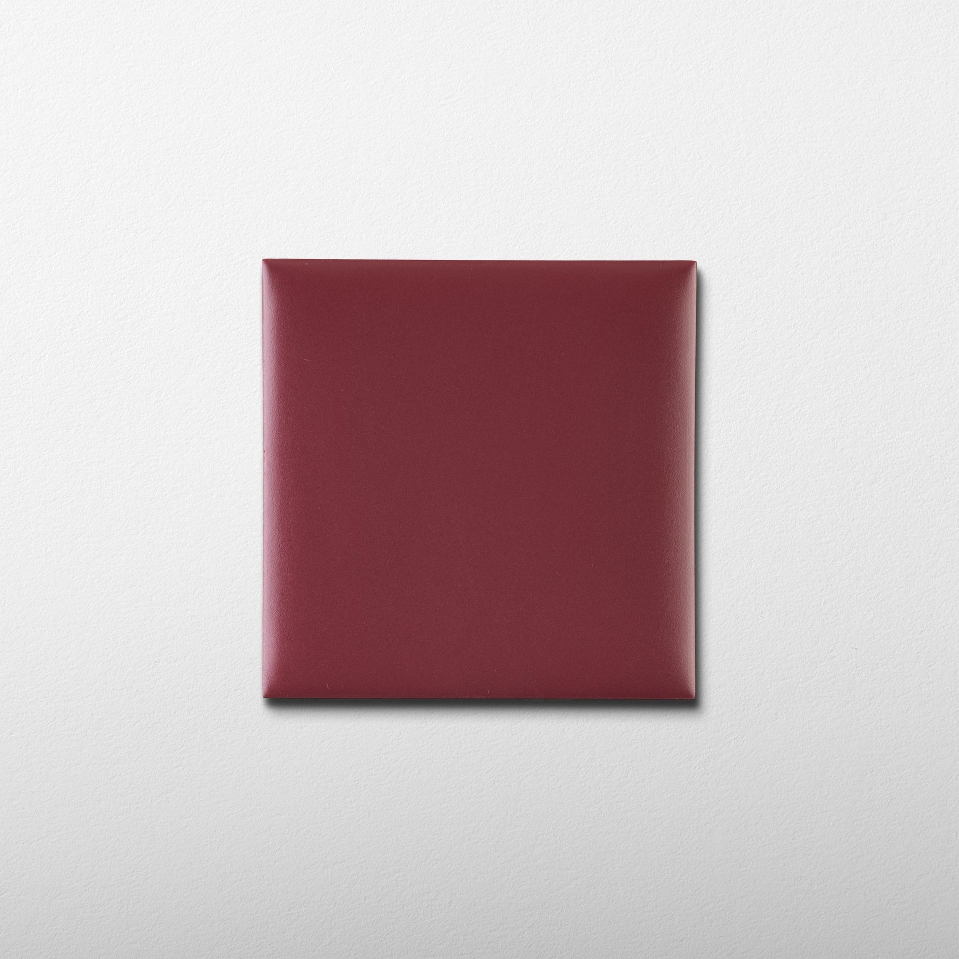 Bonbon 4.5x4.5 Cranberry Matte Porcelain Tile - Cemento Collection