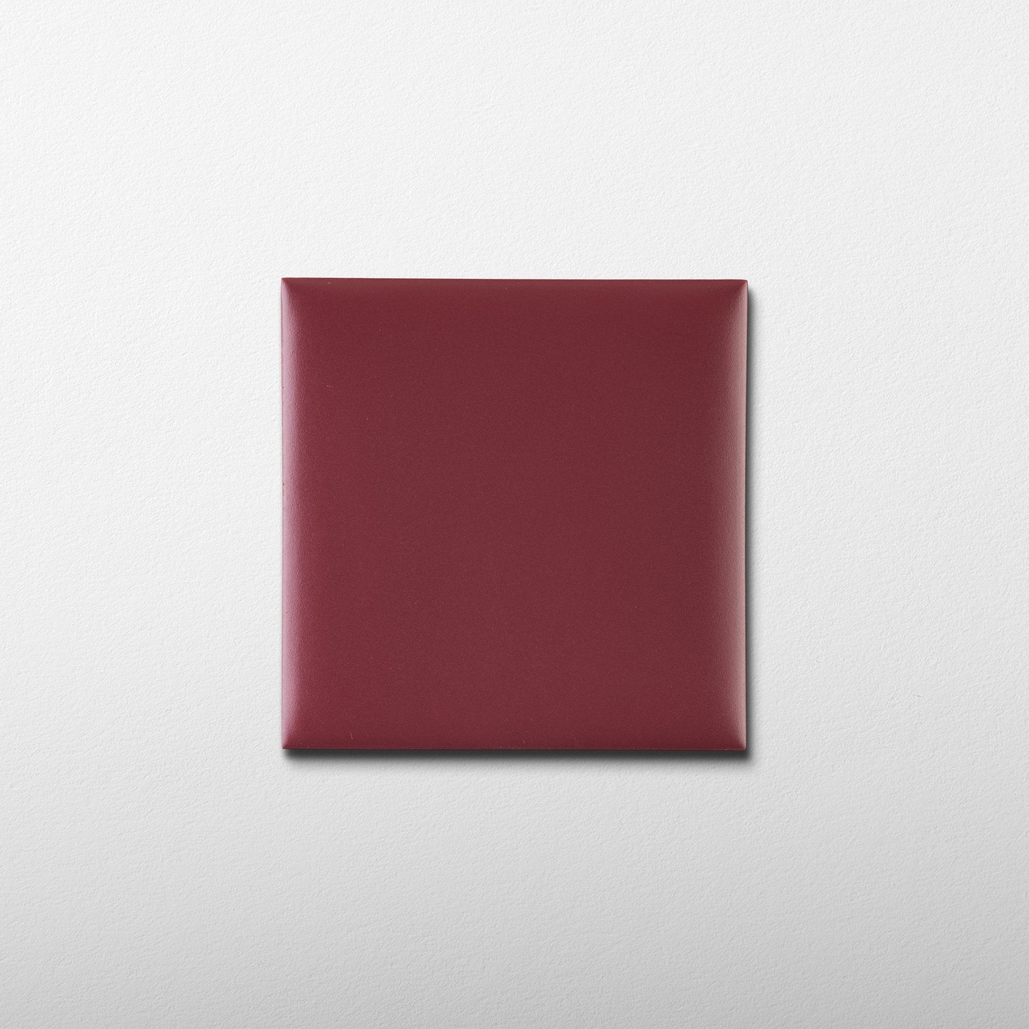 Bonbon 4.5x4.5 Cranberry Matte Porcelain Tile - Cemento Collection
