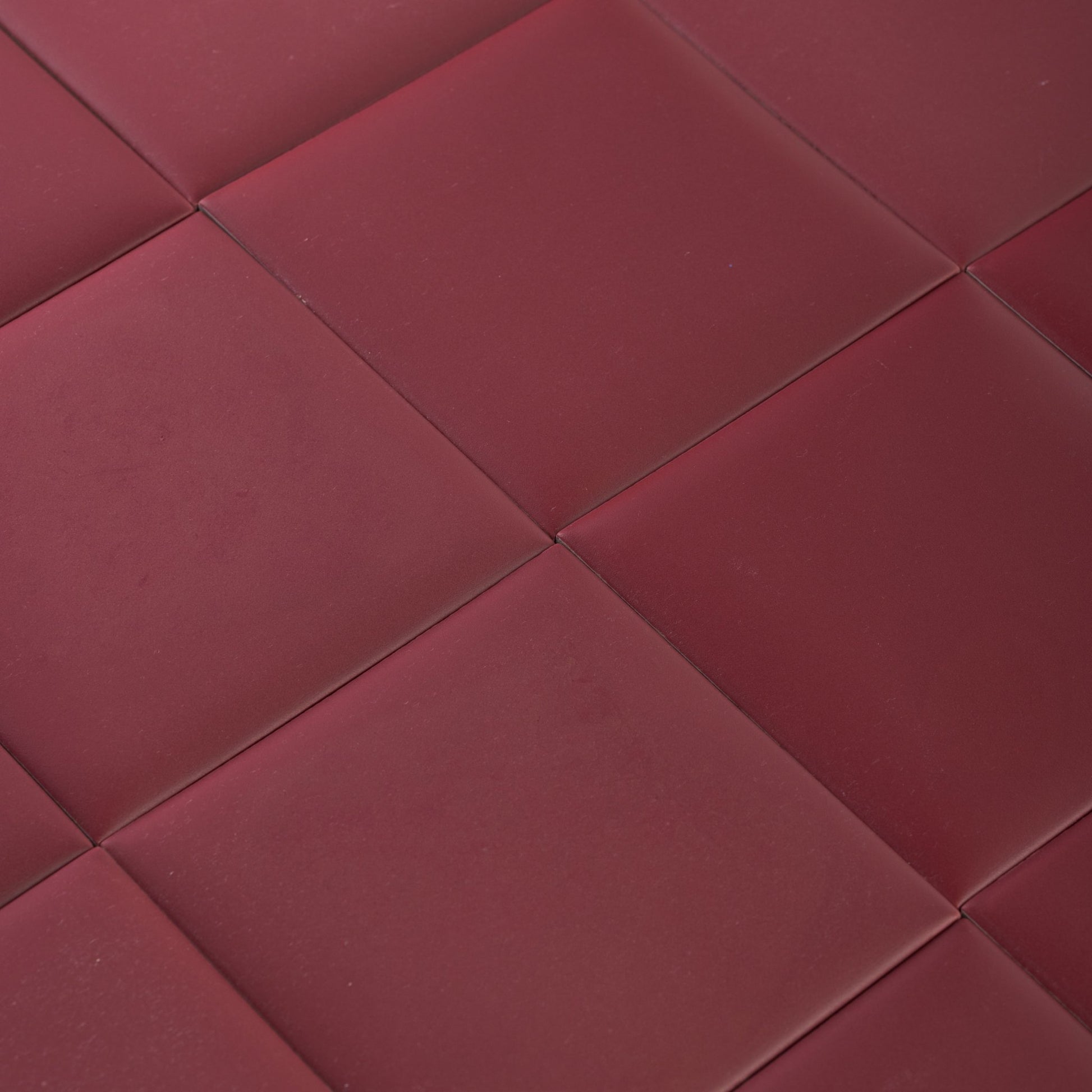 Bonbon 4.5x4.5 Cranberry Matte Porcelain Tile - Cemento Collection