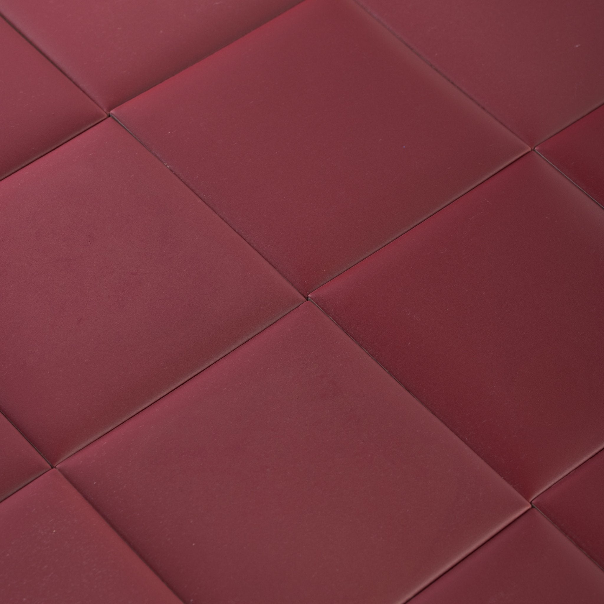 Bonbon 4.5x4.5 Cranberry Matte Porcelain Tile - Cemento Collection