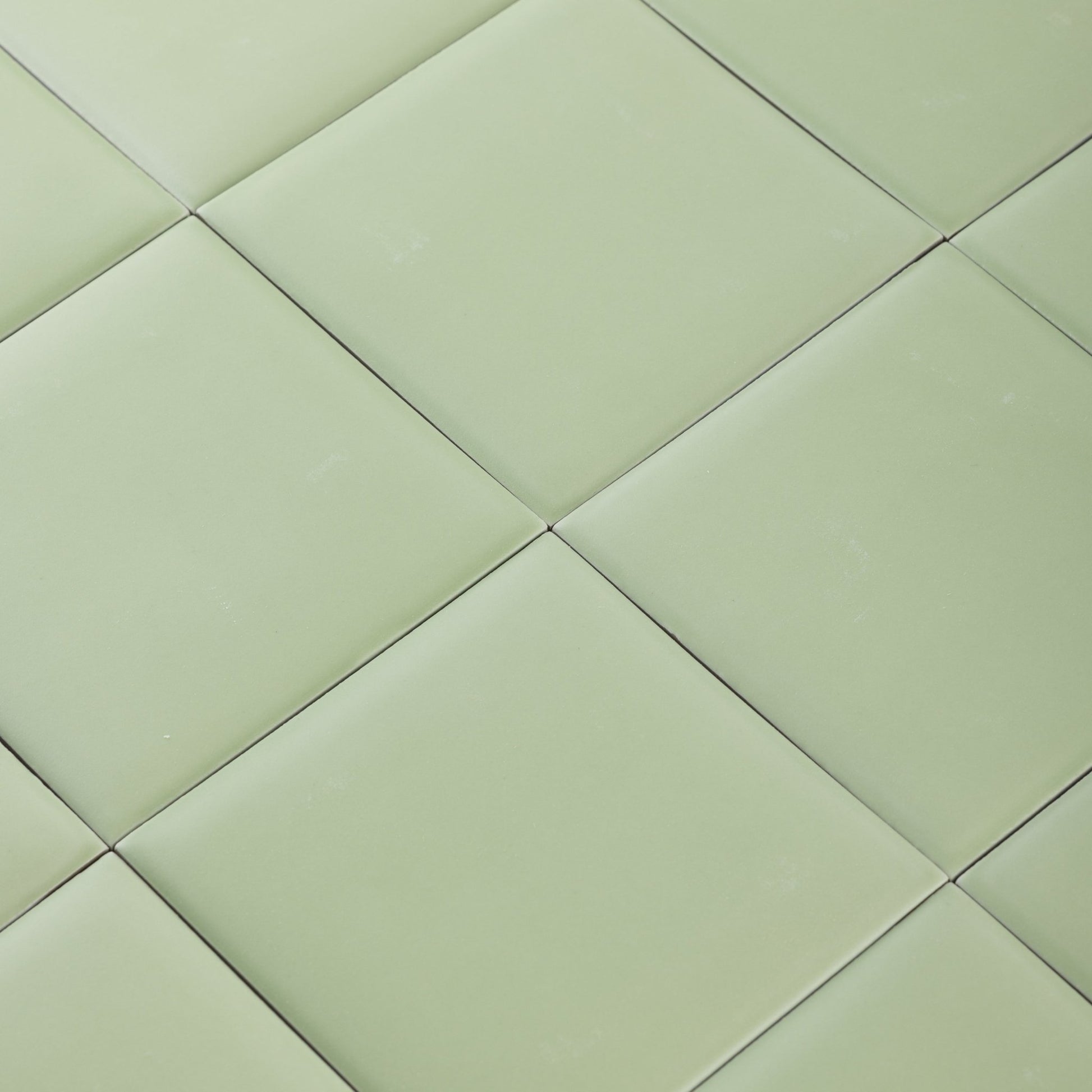 Bonbon 4.5x4.5 Lime Green Matte Porcelain Tile - Cemento Collection