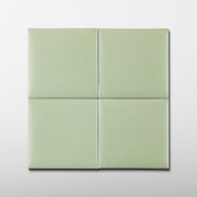Bonbon 4.5x4.5 Lime Green Matte Porcelain Tile - Cemento Collection