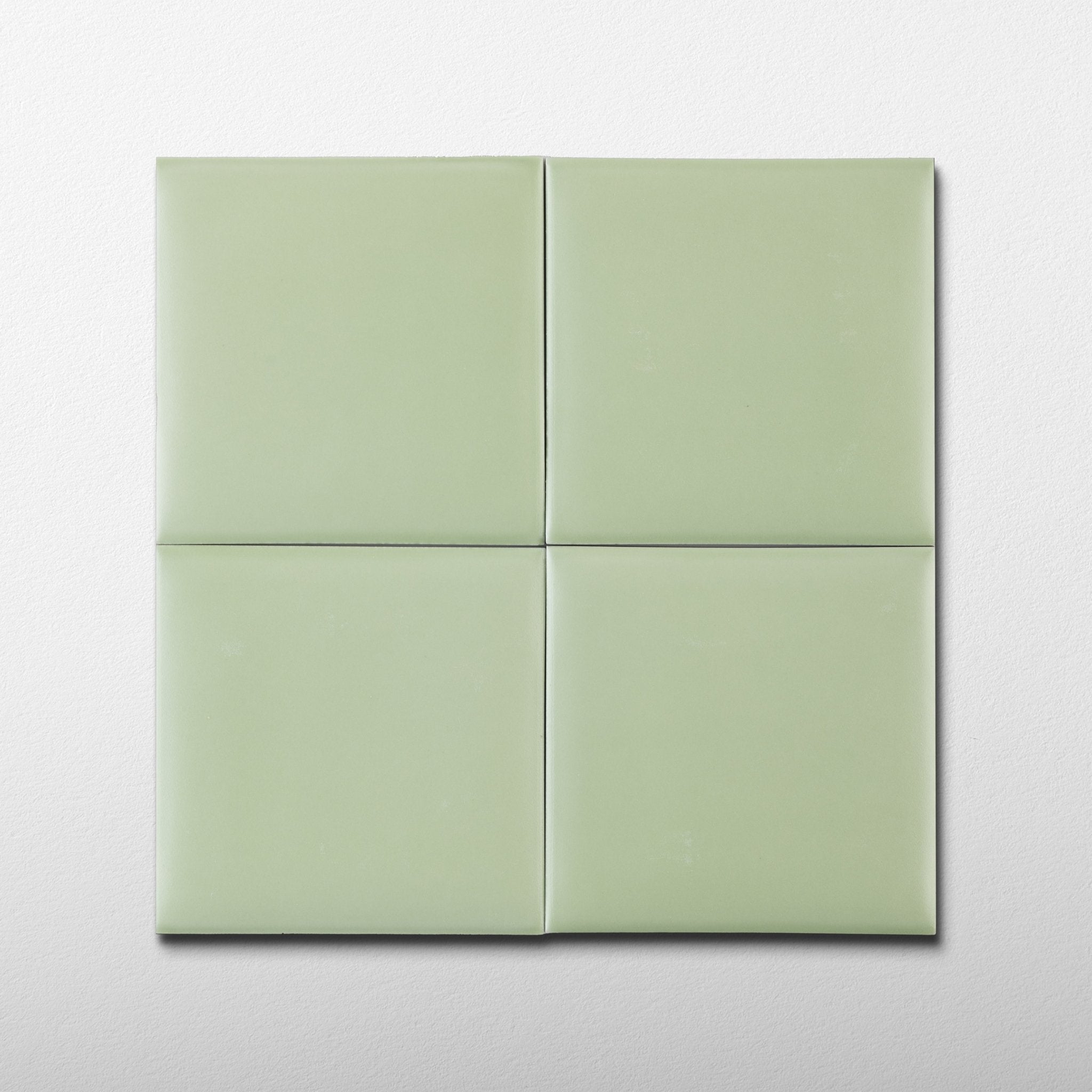 Bonbon 4.5x4.5 Lime Green Matte Porcelain Tile - Cemento Collection