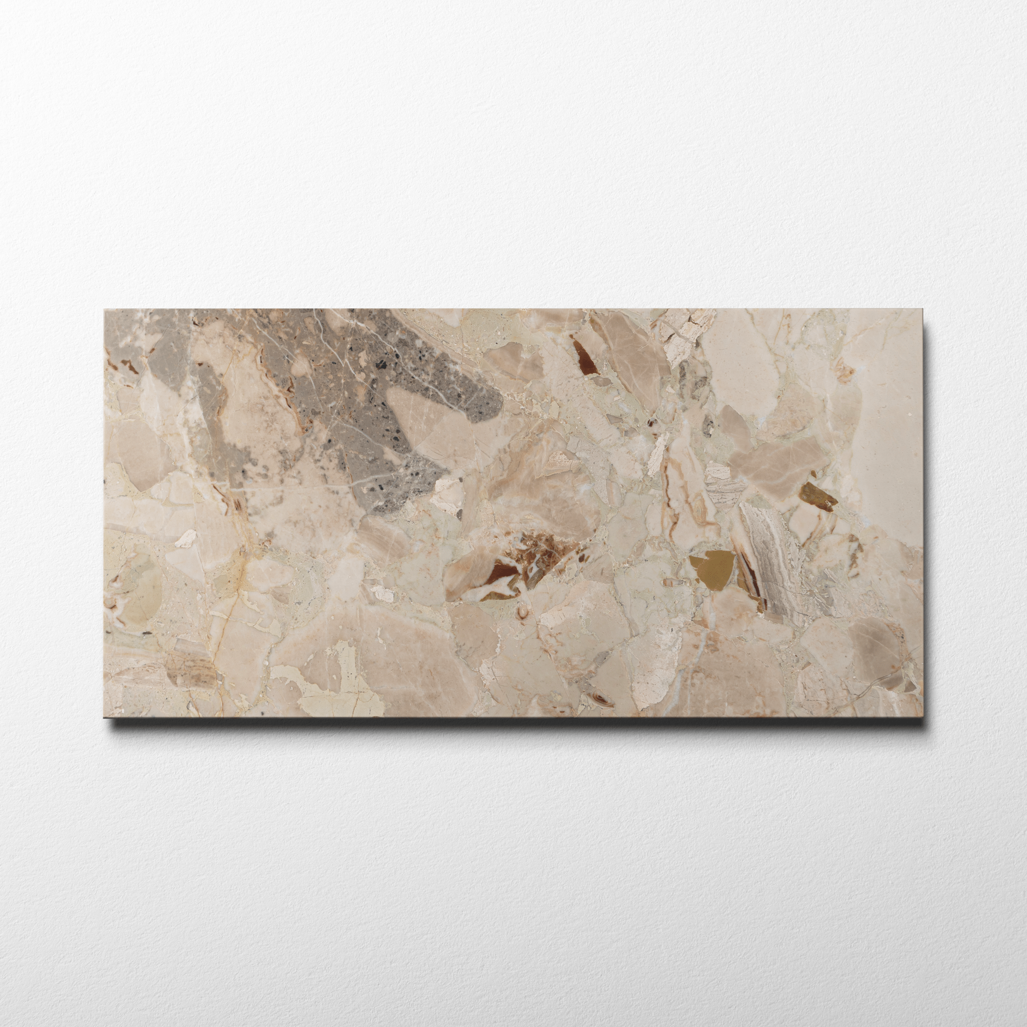 Botticelli Breccia Rose Marble 12x24 Honed Field Tile - Cemento Collection